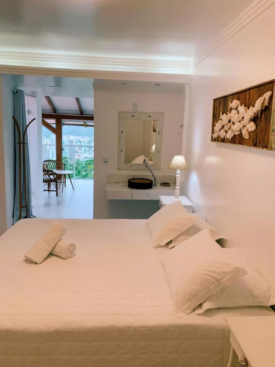 Bed in Hotel Pousada 7 Mares