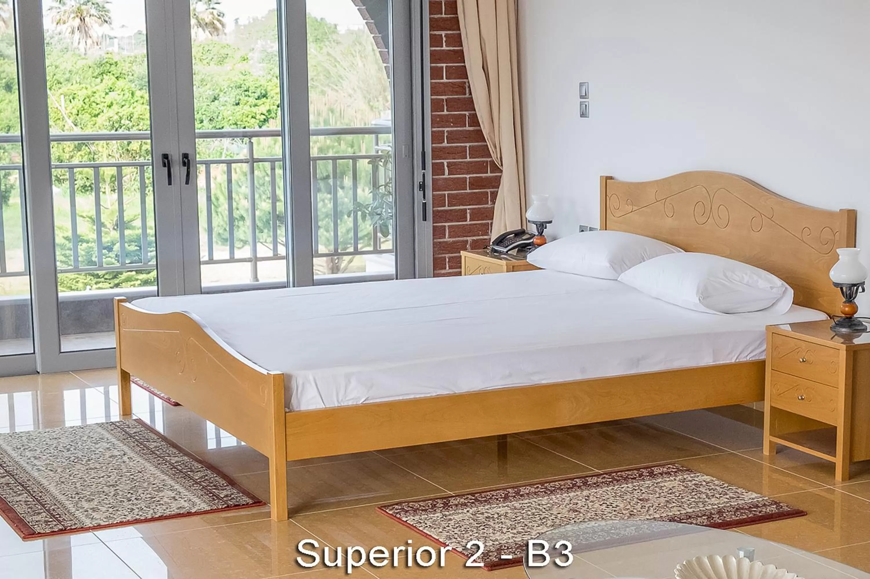 Bed in Ionion Star Hotel