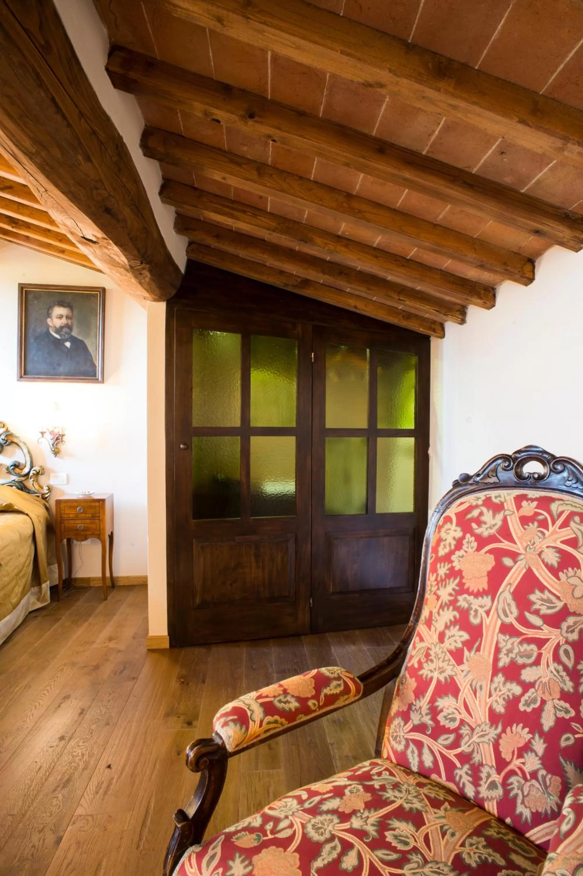 Photo of the whole room, Bed in Palazzo Pacini