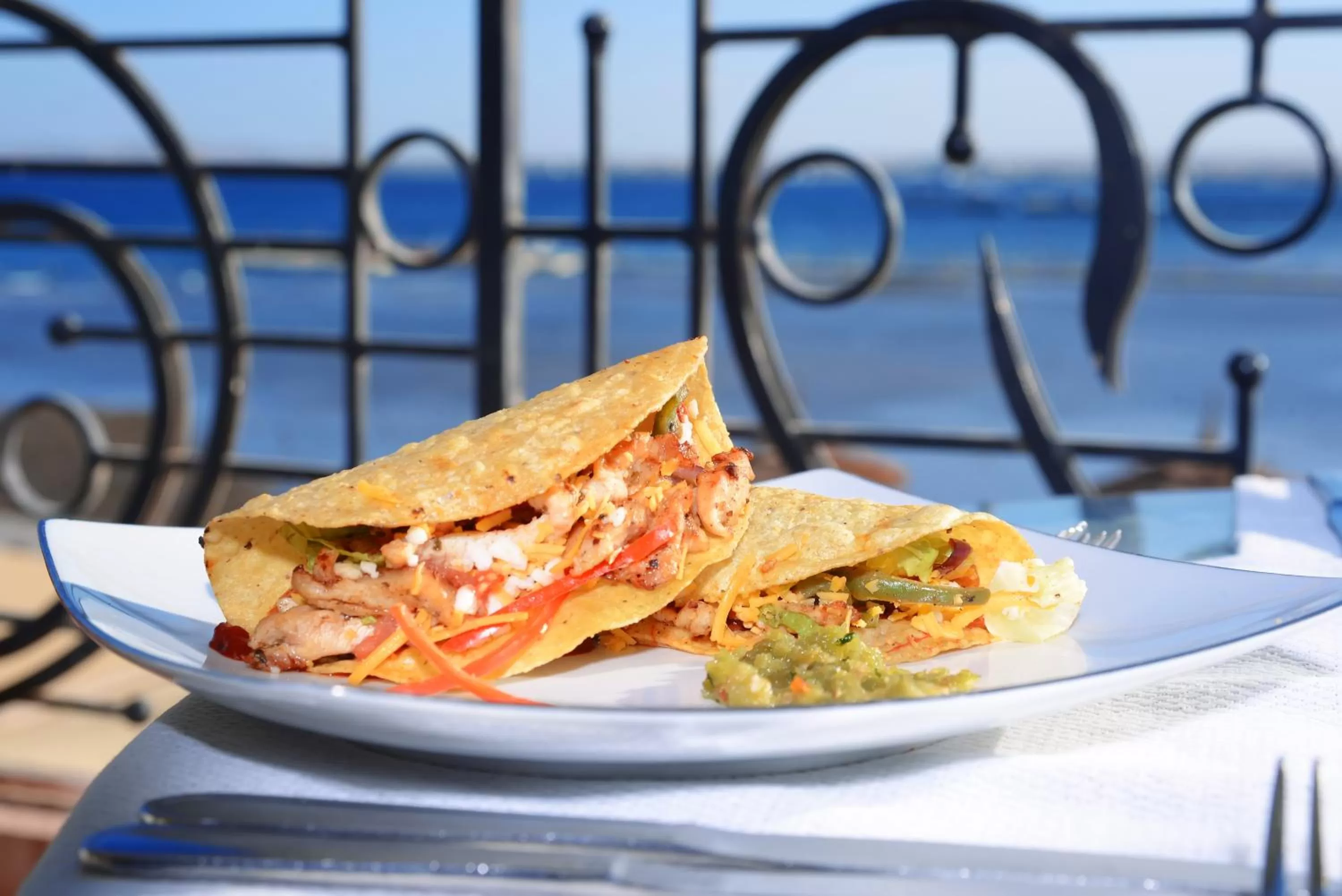 Food close-up in Beach Albatros Aqua Park - Hurghada