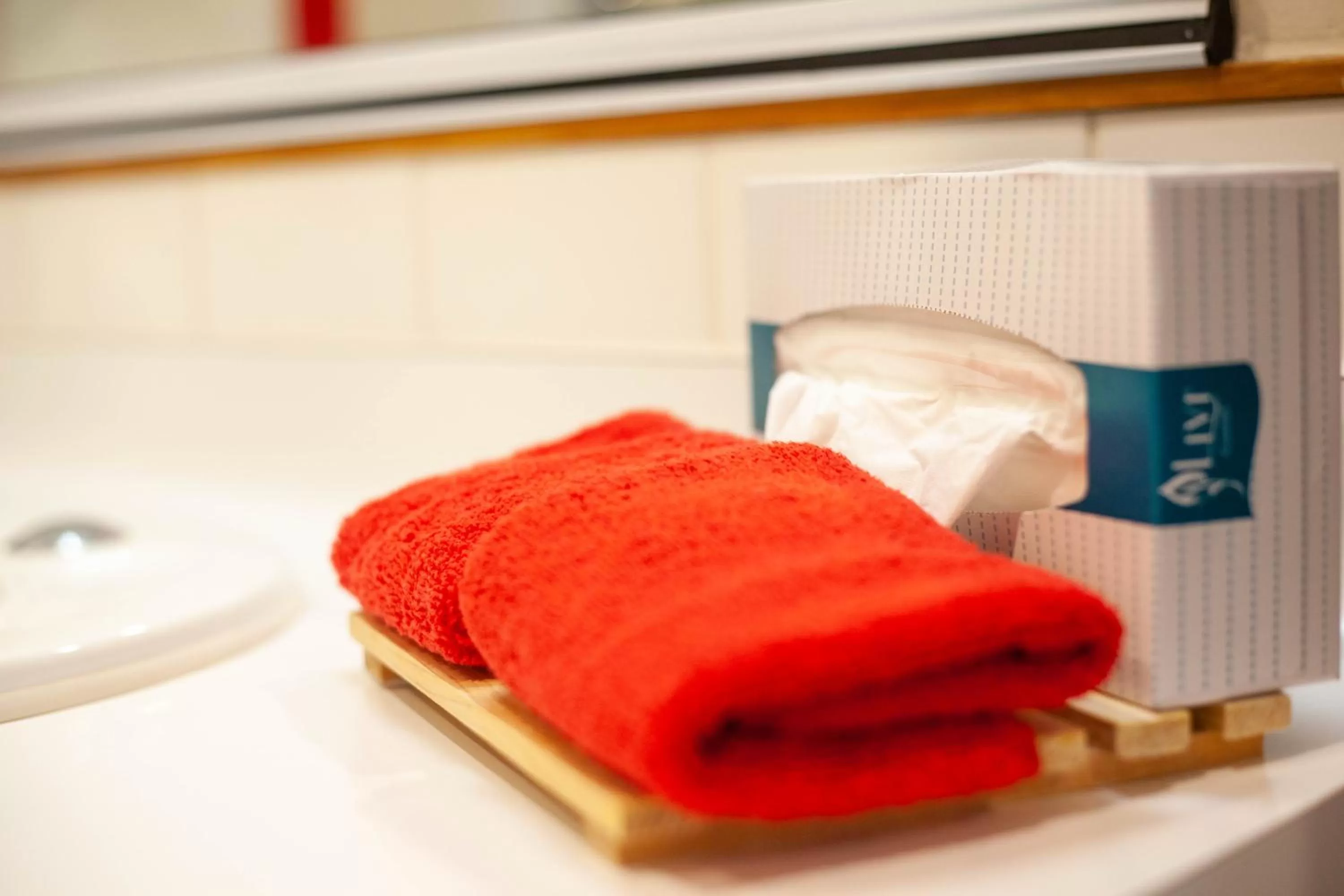 Bathroom in Cascades Lakefront Motel