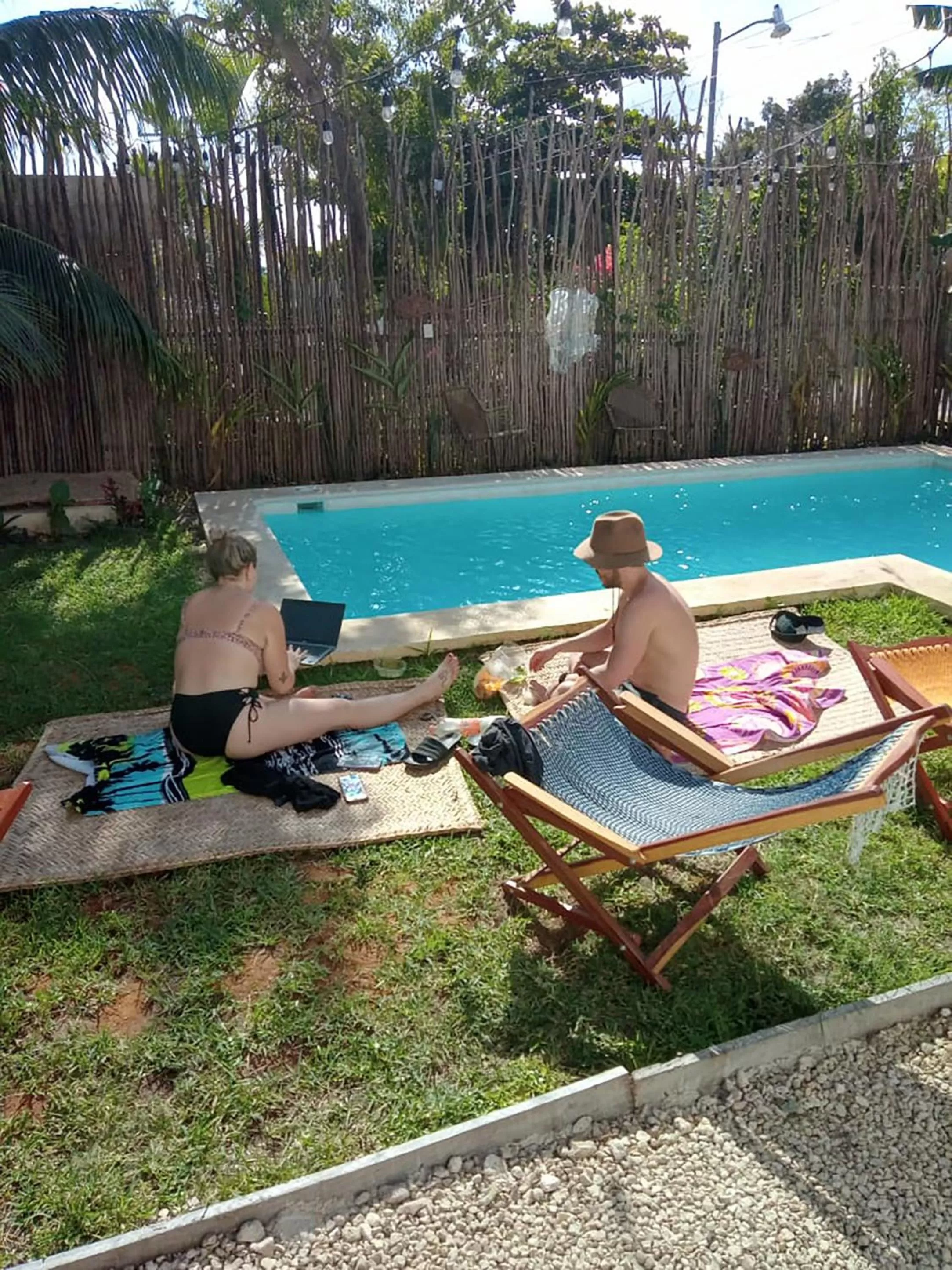 Swimming pool in Hotel Xa´an Bacalar