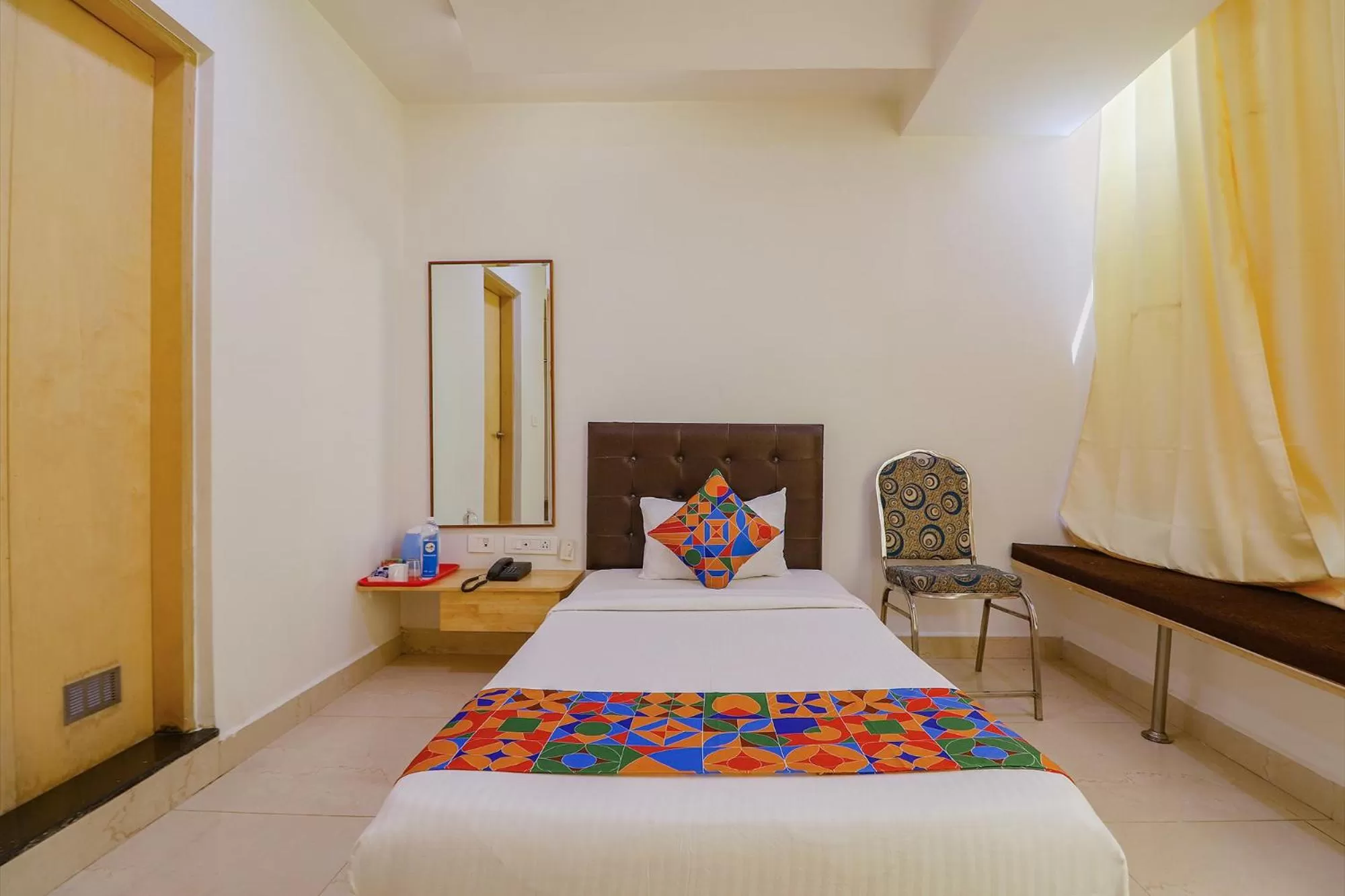 Bed in FabHotel Aamantran & Banquet Halls - Nr RTC X Roads Metro Station