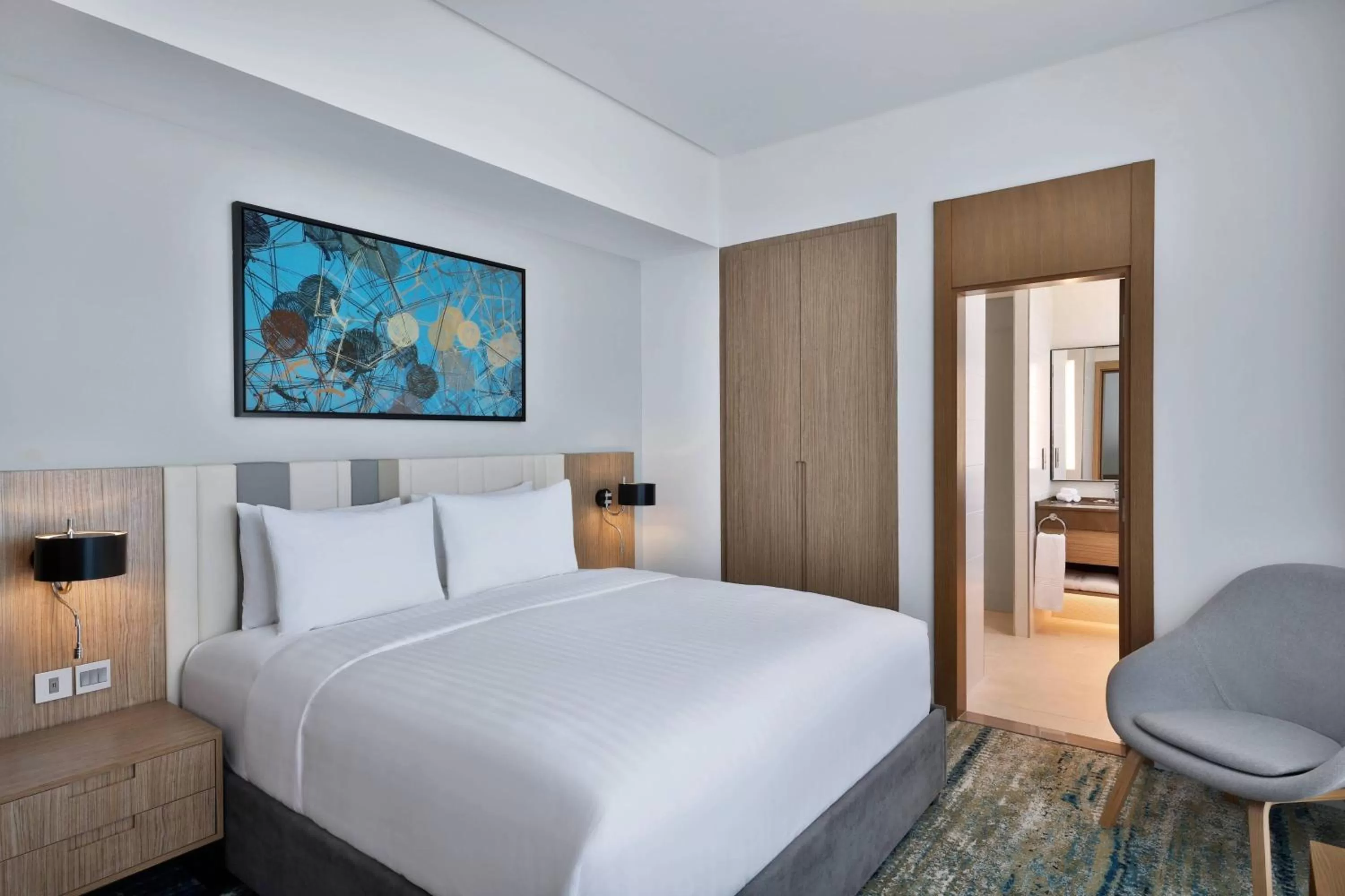 Bedroom, Bed in Residence Inn by Marriott Al Jaddaf