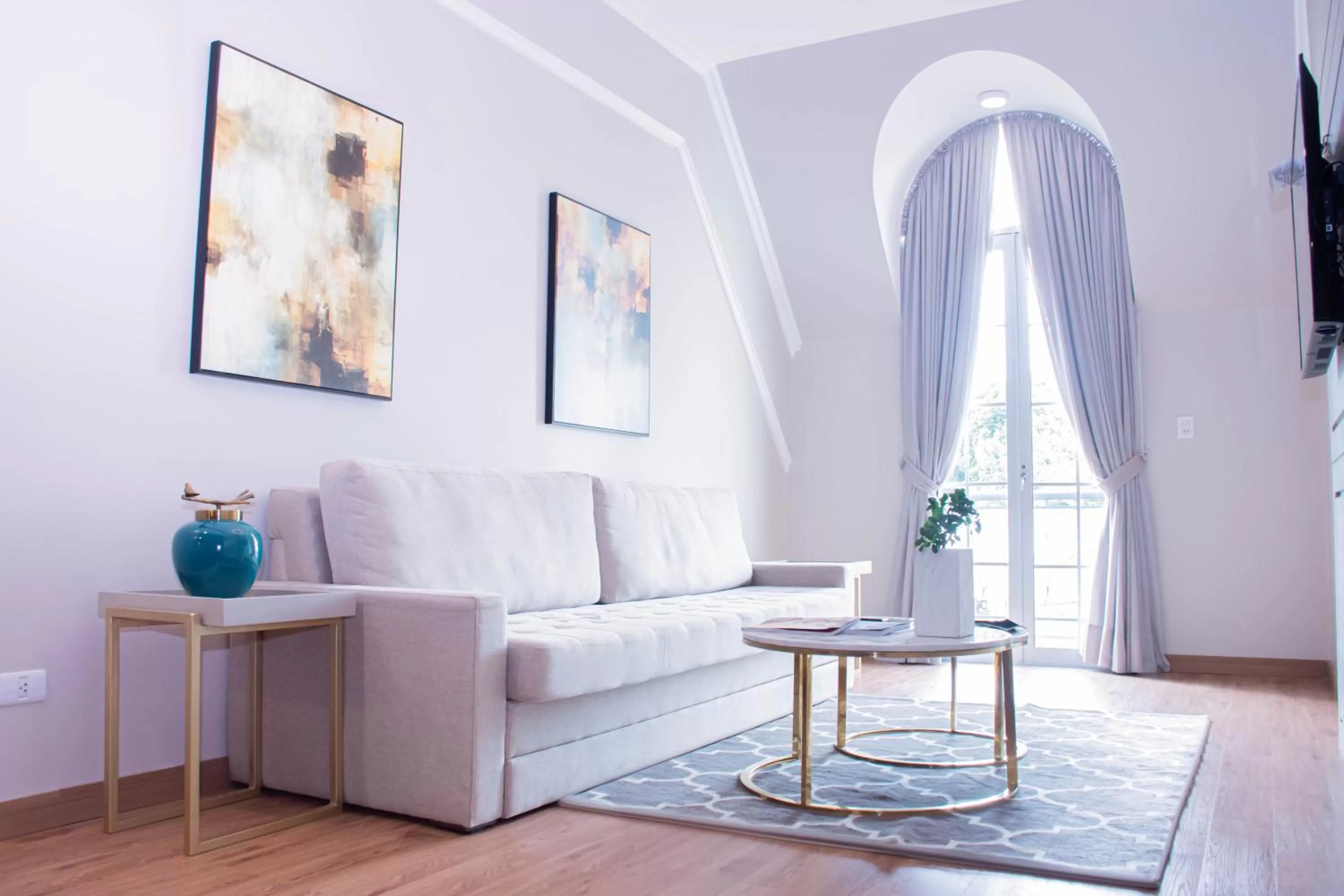 Living room in Bisinii Boutique Hotel