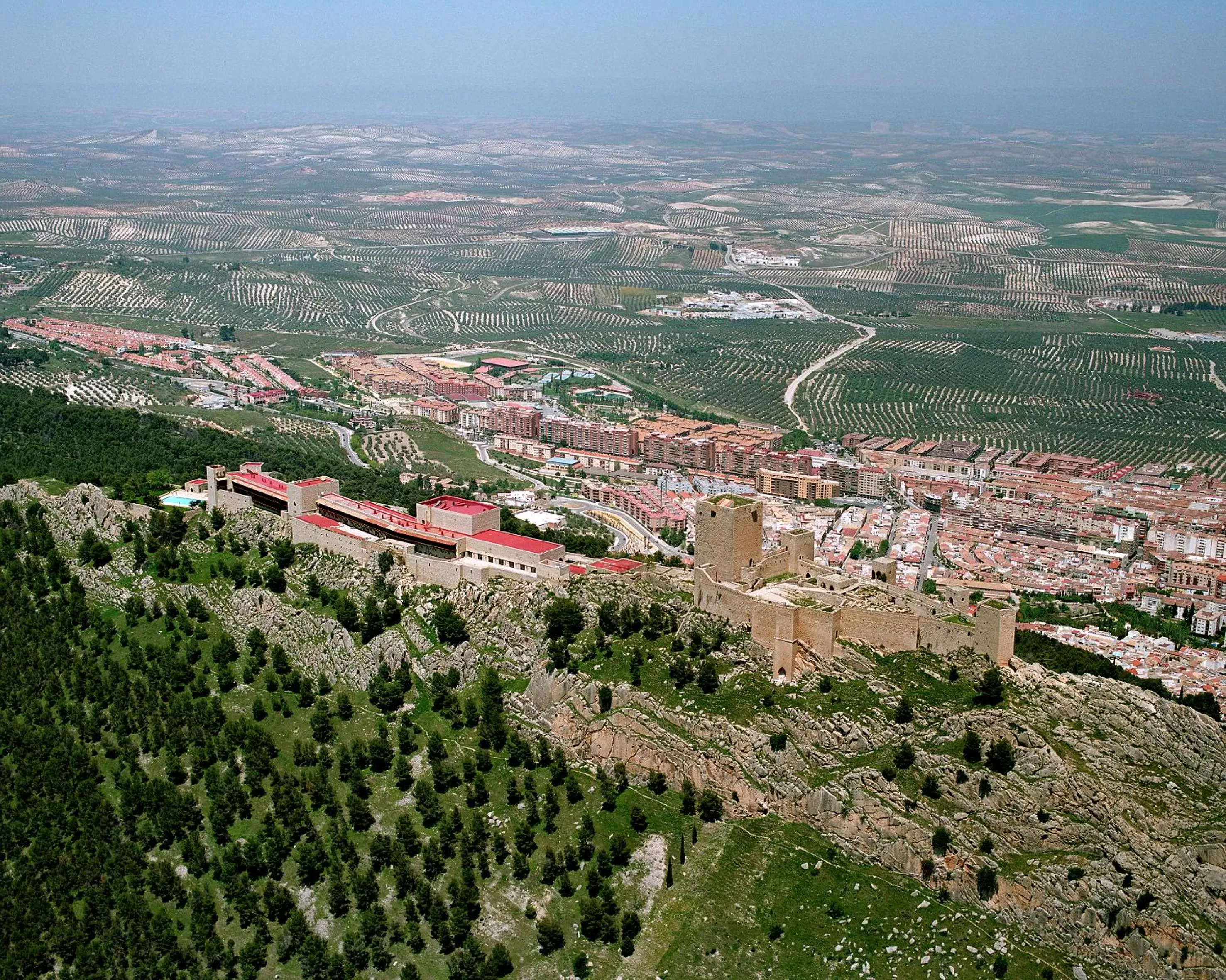 Bird's eye view in Parador de Jaén