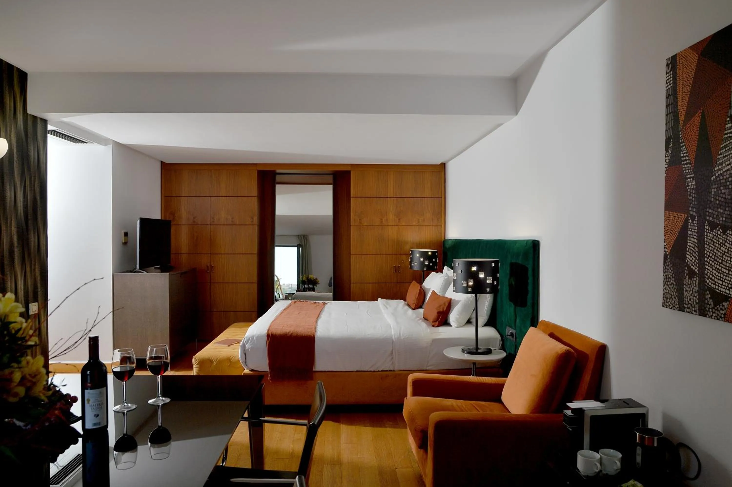 Bed in Athenaeum Eridanus Luxury Hotel