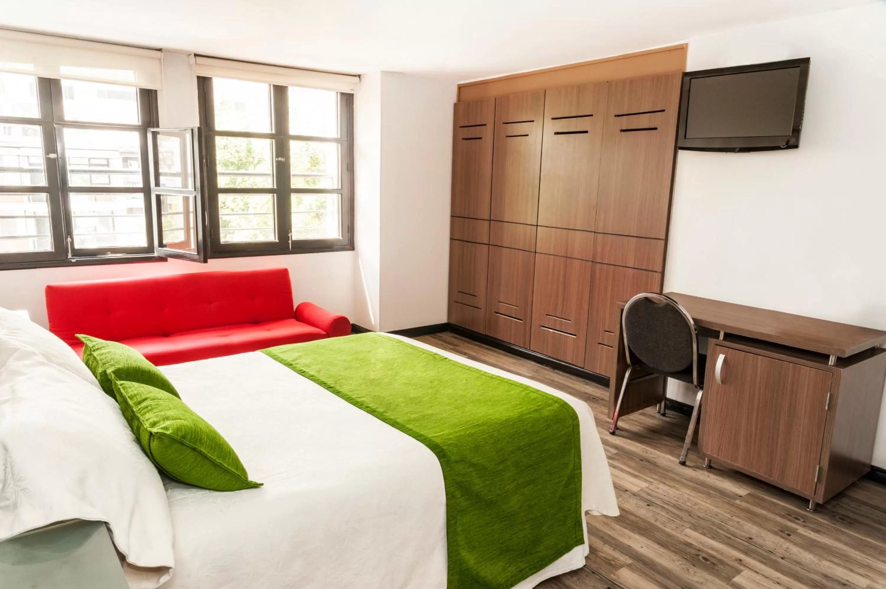 Photo of the whole room, Bed in Hotel Bogota Virrey