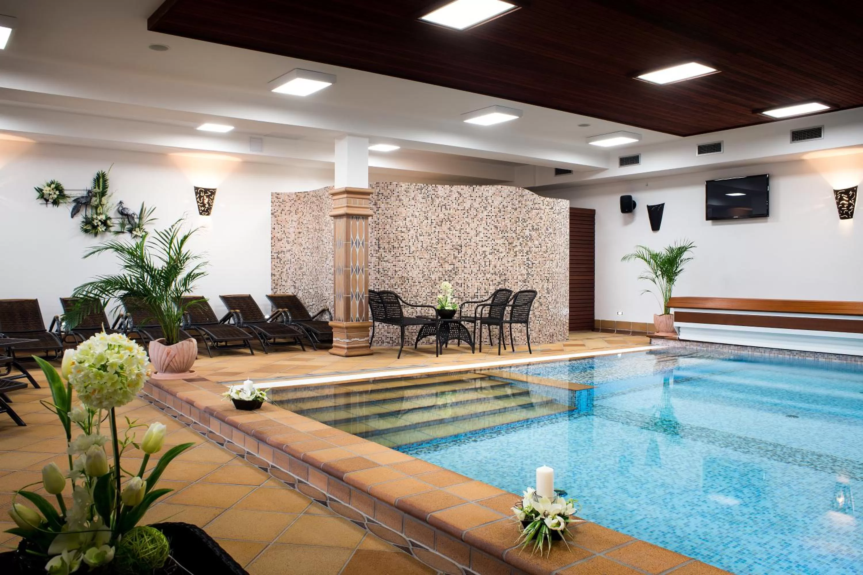 Swimming pool in Wellness hotel & minipivovar Kněžínek