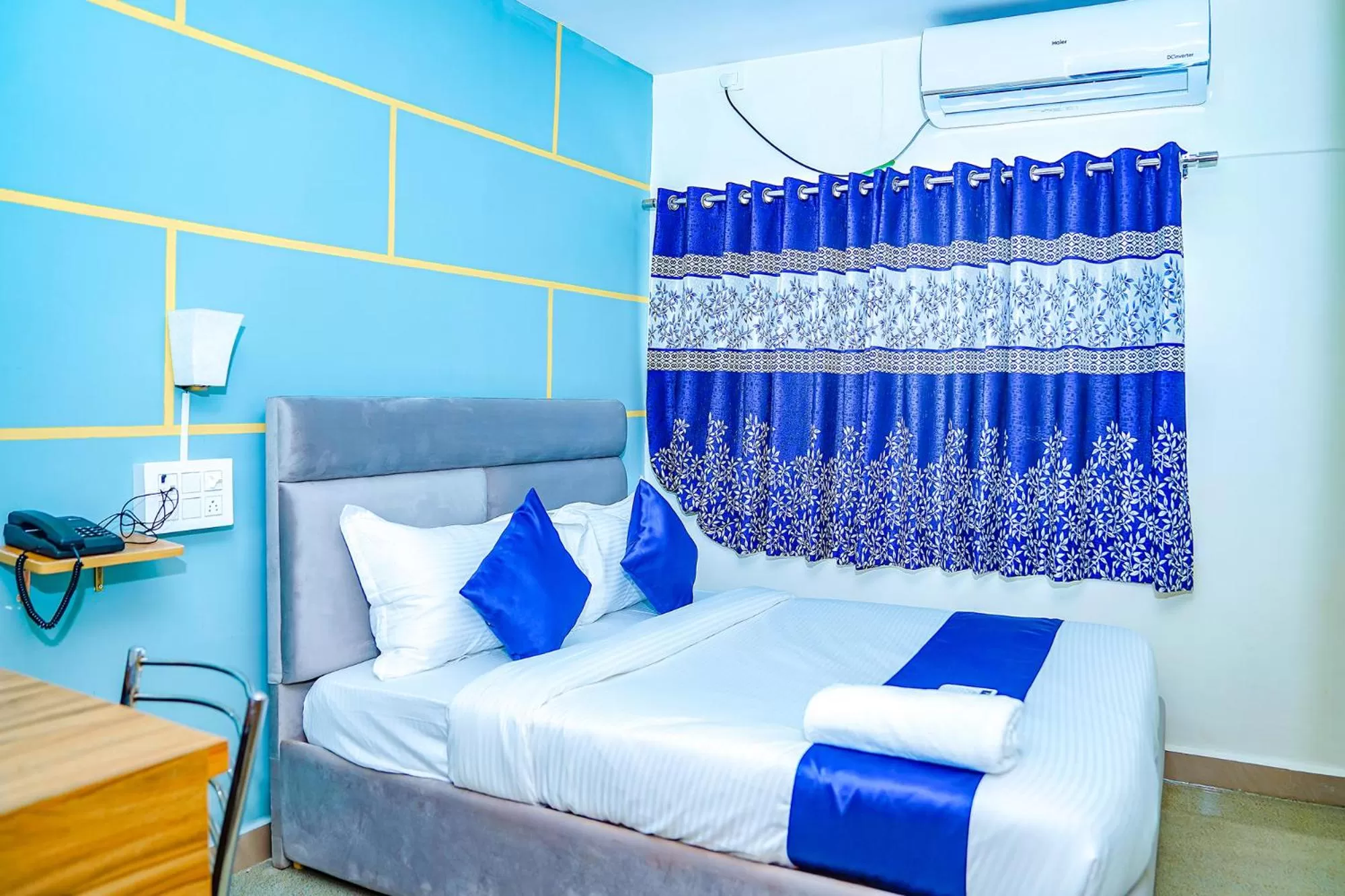 Photo of the whole room, Bed in FabHotel JKC Grand