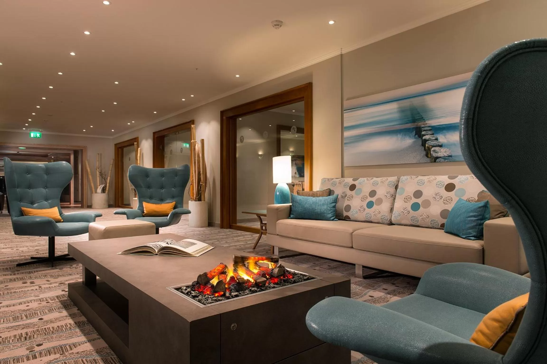 Communal lounge/ TV room in Hotel Bernstein Prerow