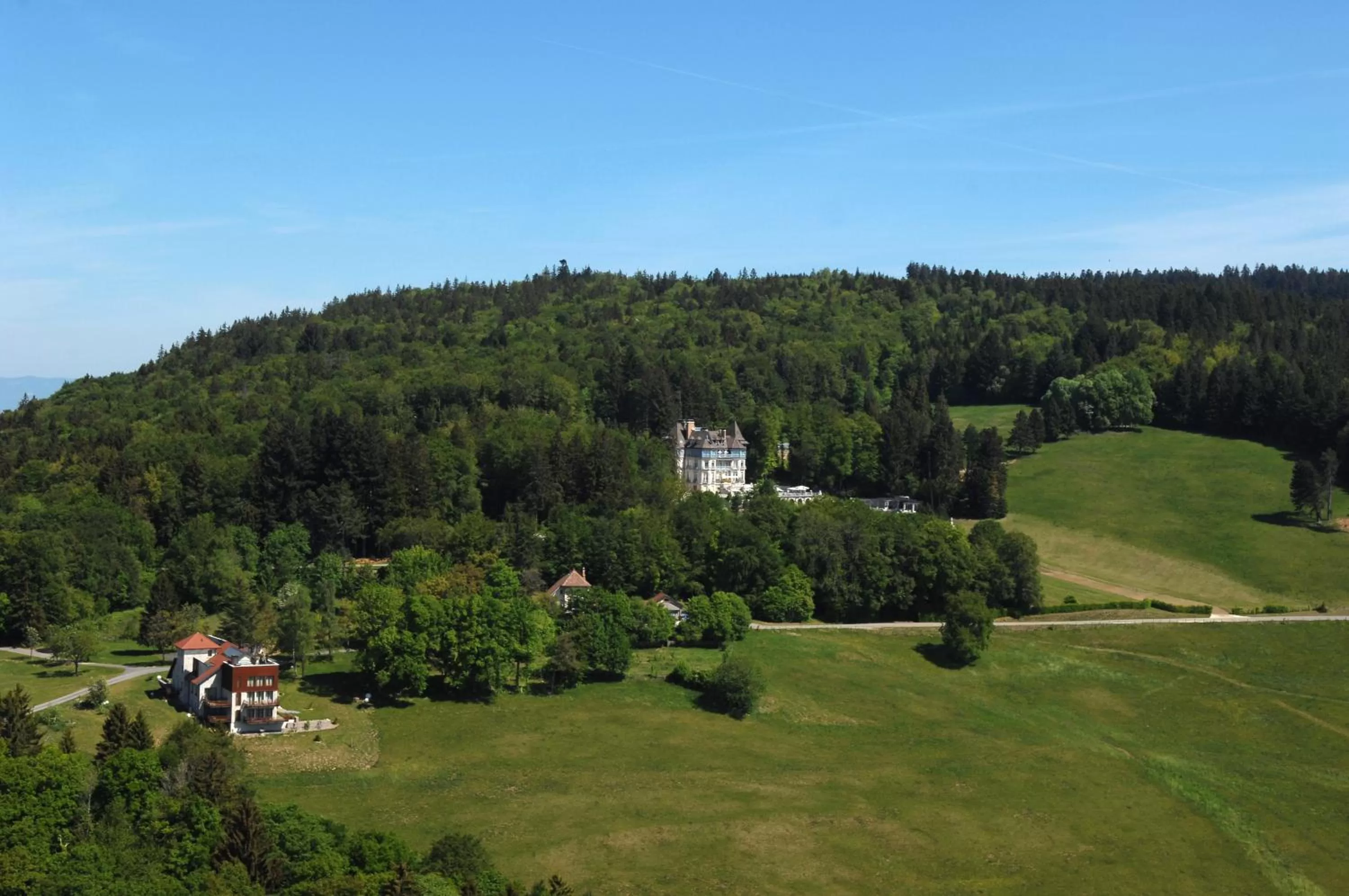 Bird's eye view in Château des Avenieres - Relais & Châteaux
