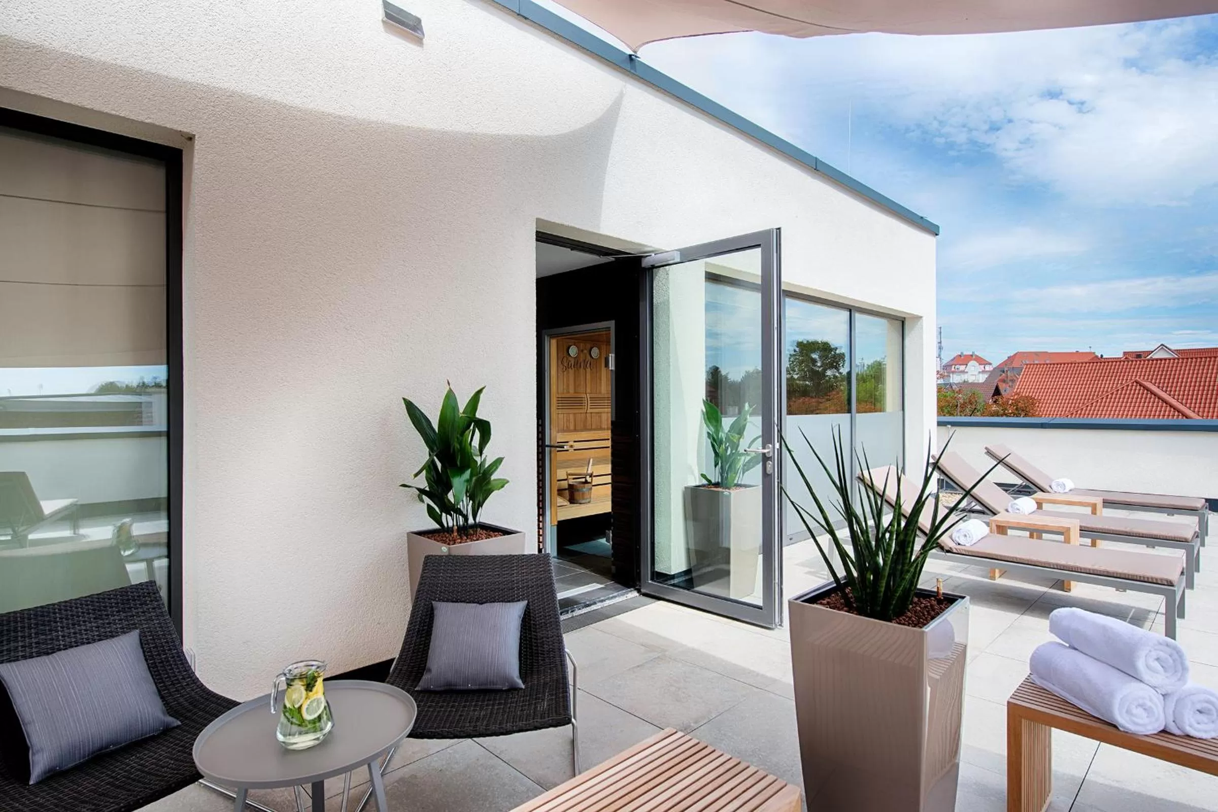 Balcony/Terrace in Welcome Hotel Neckarsulm