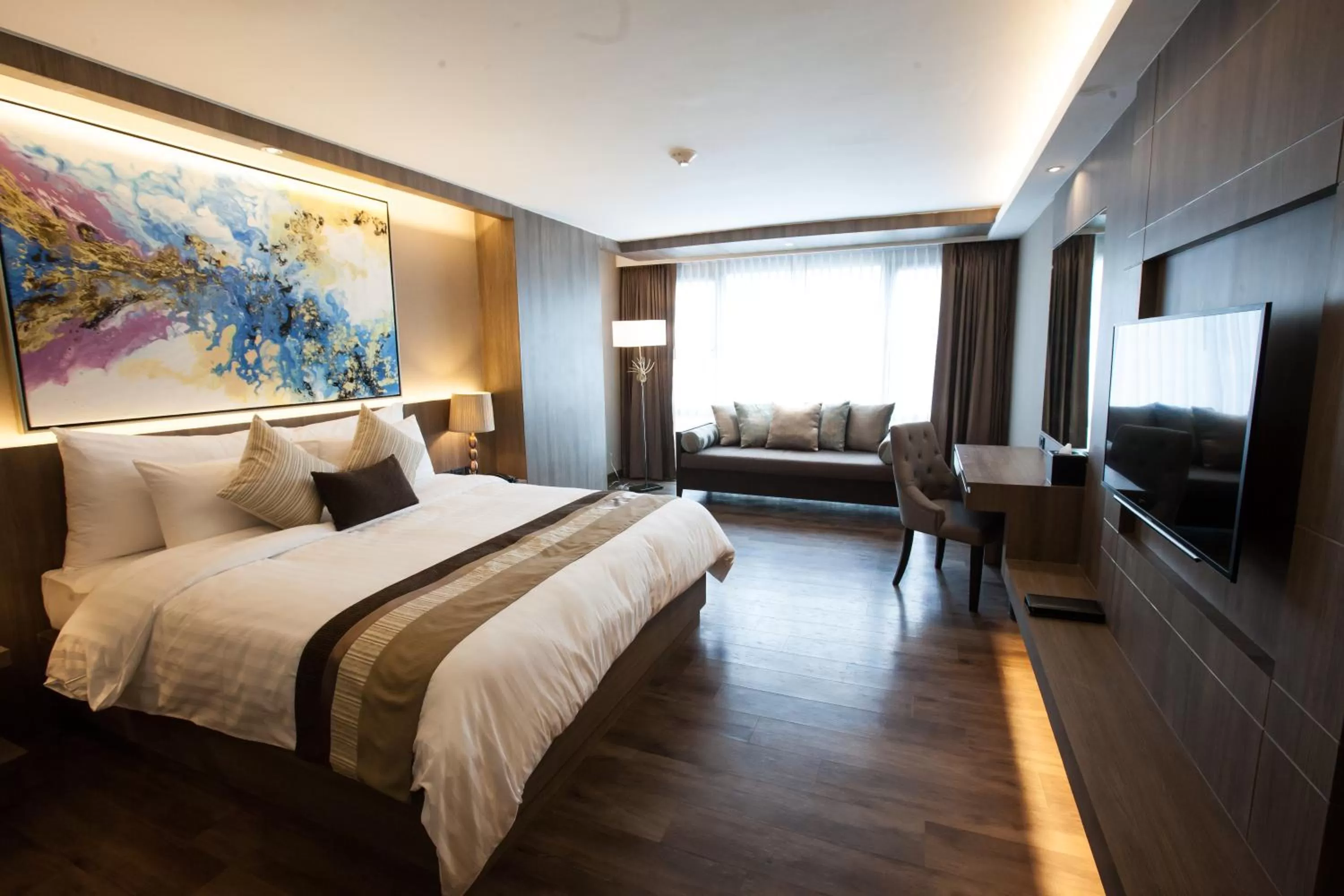Bedroom, Bed in Arte Hotel - SHA Extra Plus