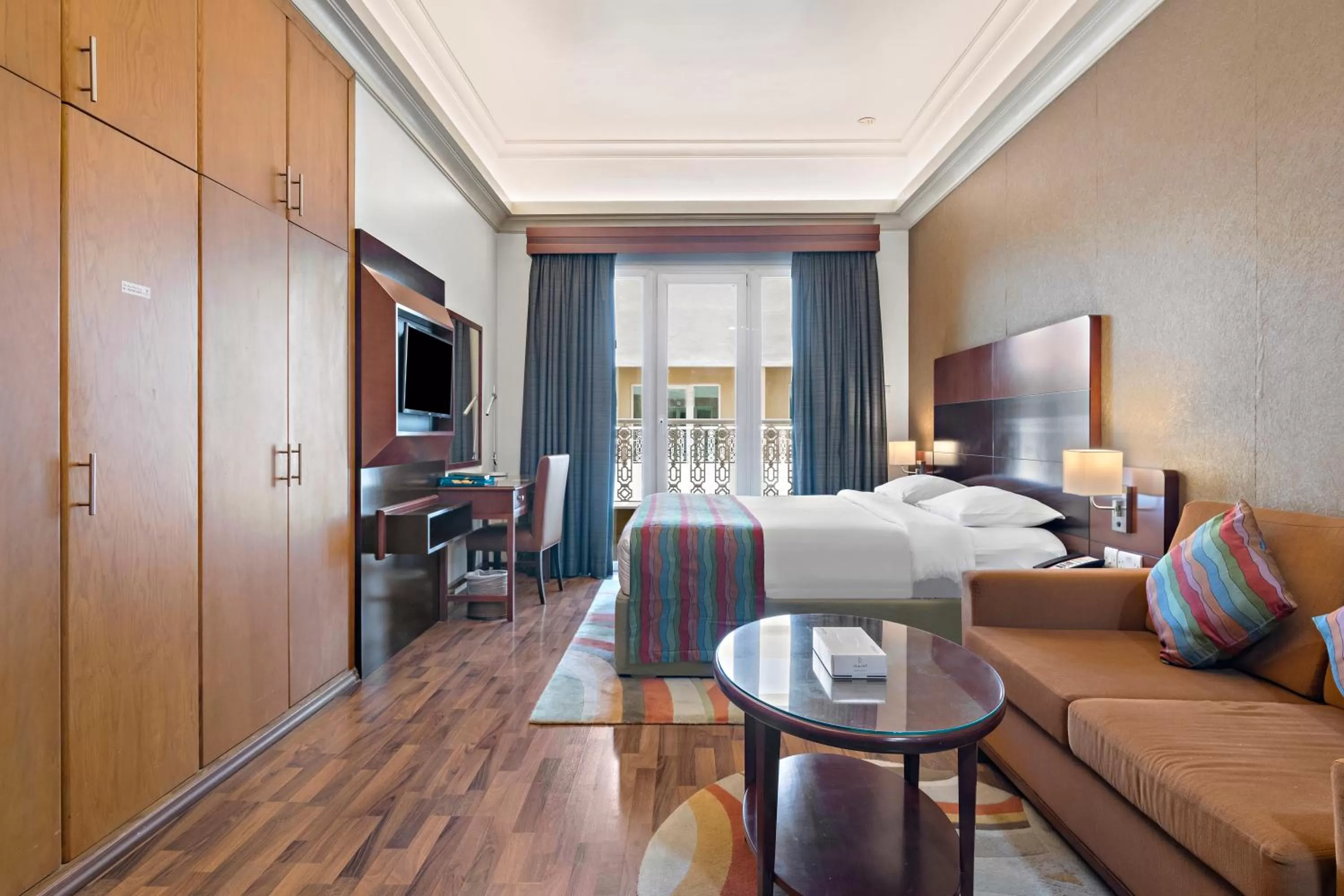 Living room, Bed in Al Khoory Hotel Apartments Al Barsha