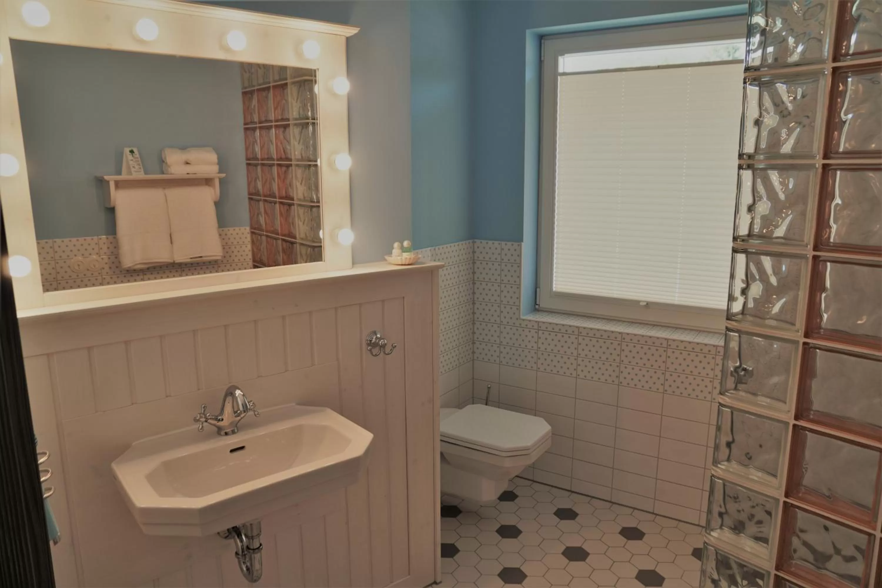 Shower in Themenhotel 50's Ville Motel