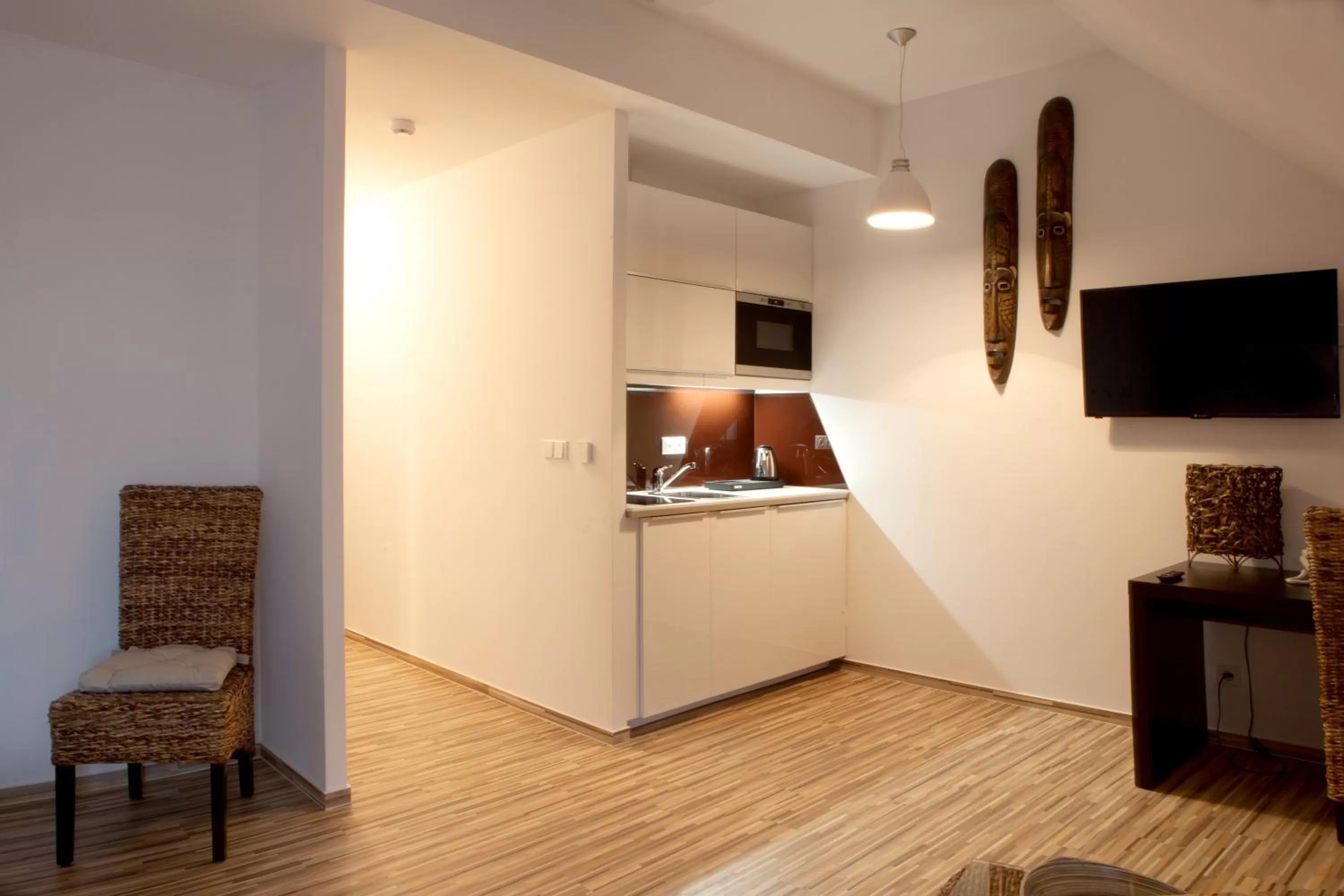 Kitchen or kitchenette in Hotel Koruna