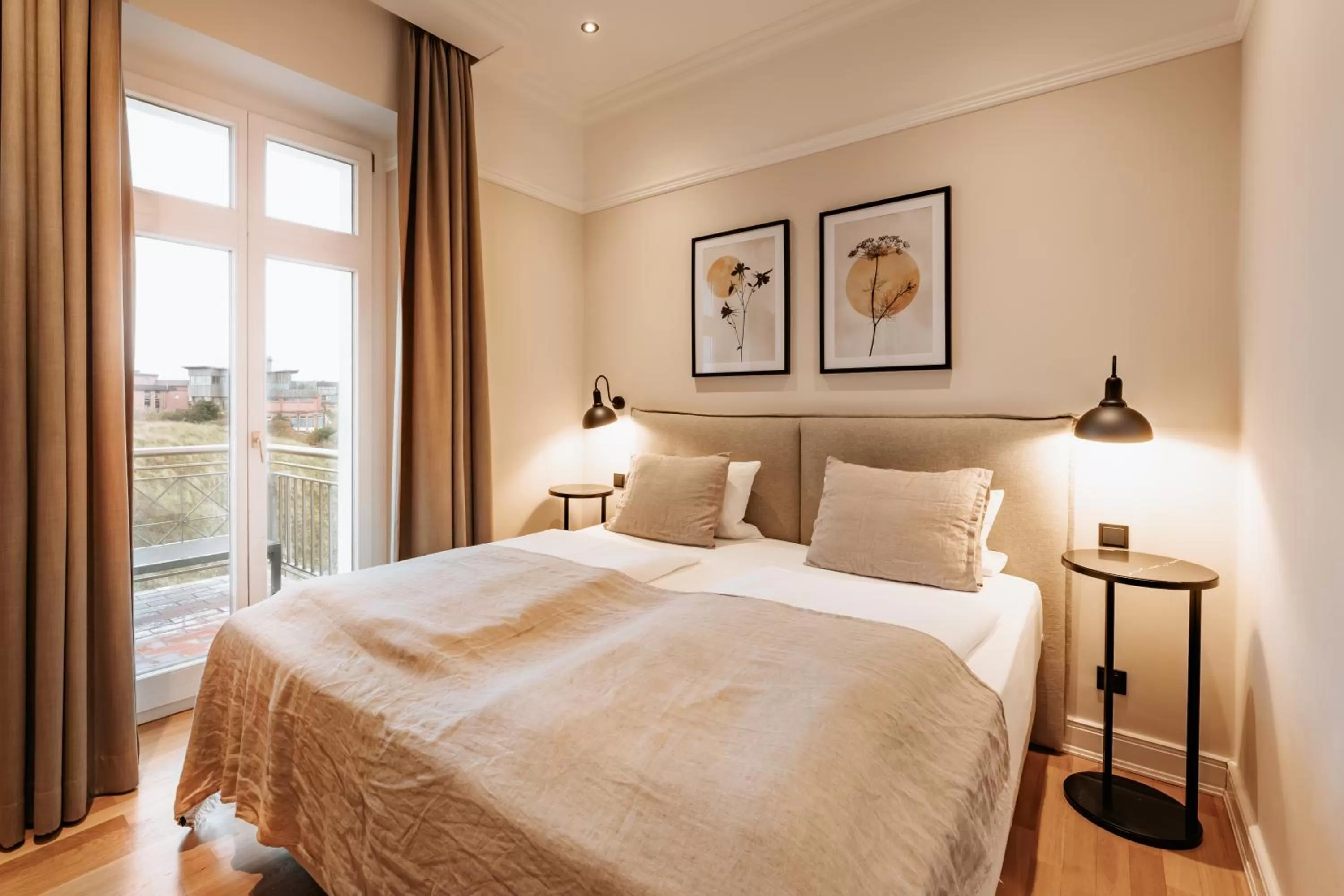 Bed in Strandhotel Kurhaus Juist