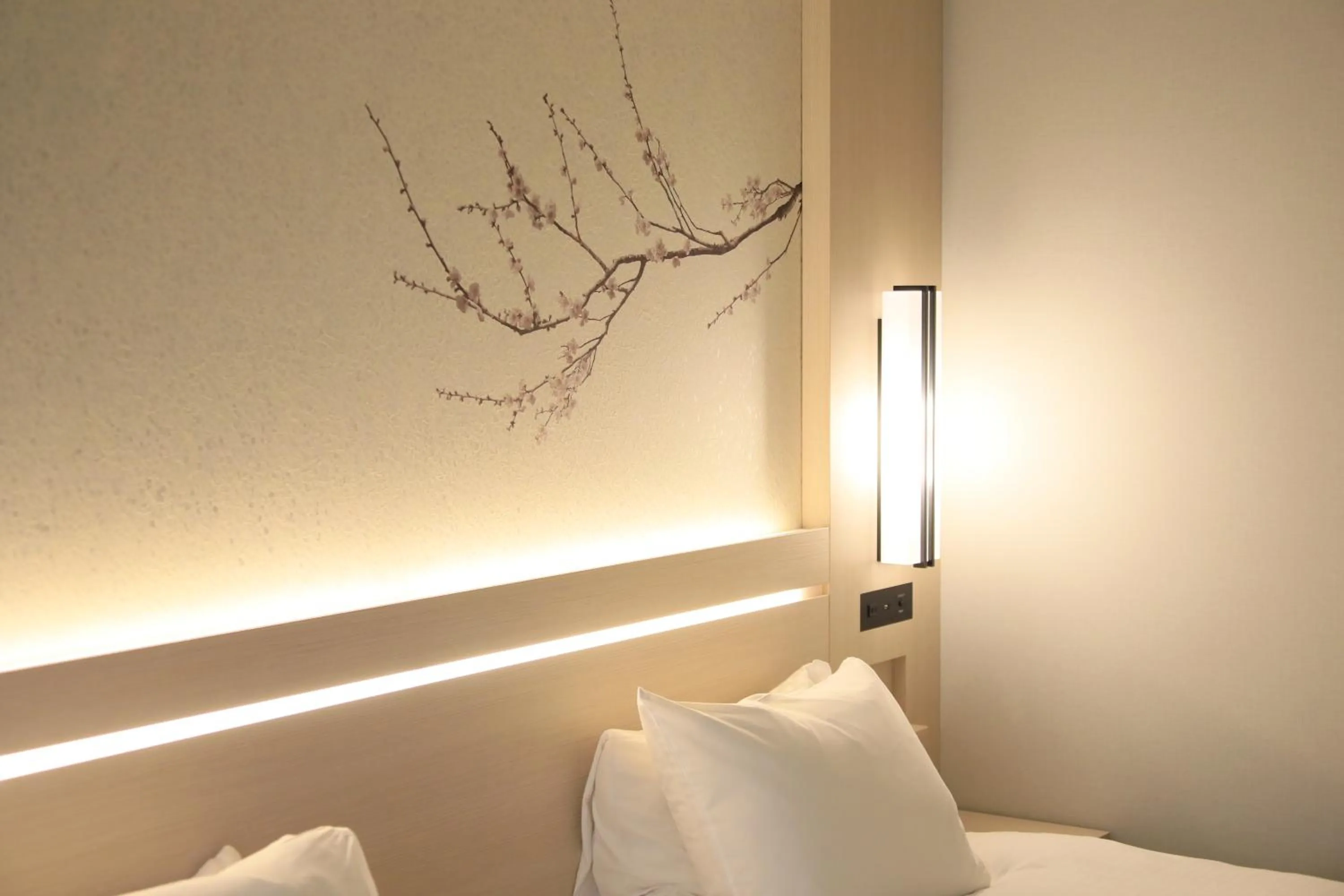 Bed in Hotel Yaenomidori Tokyo