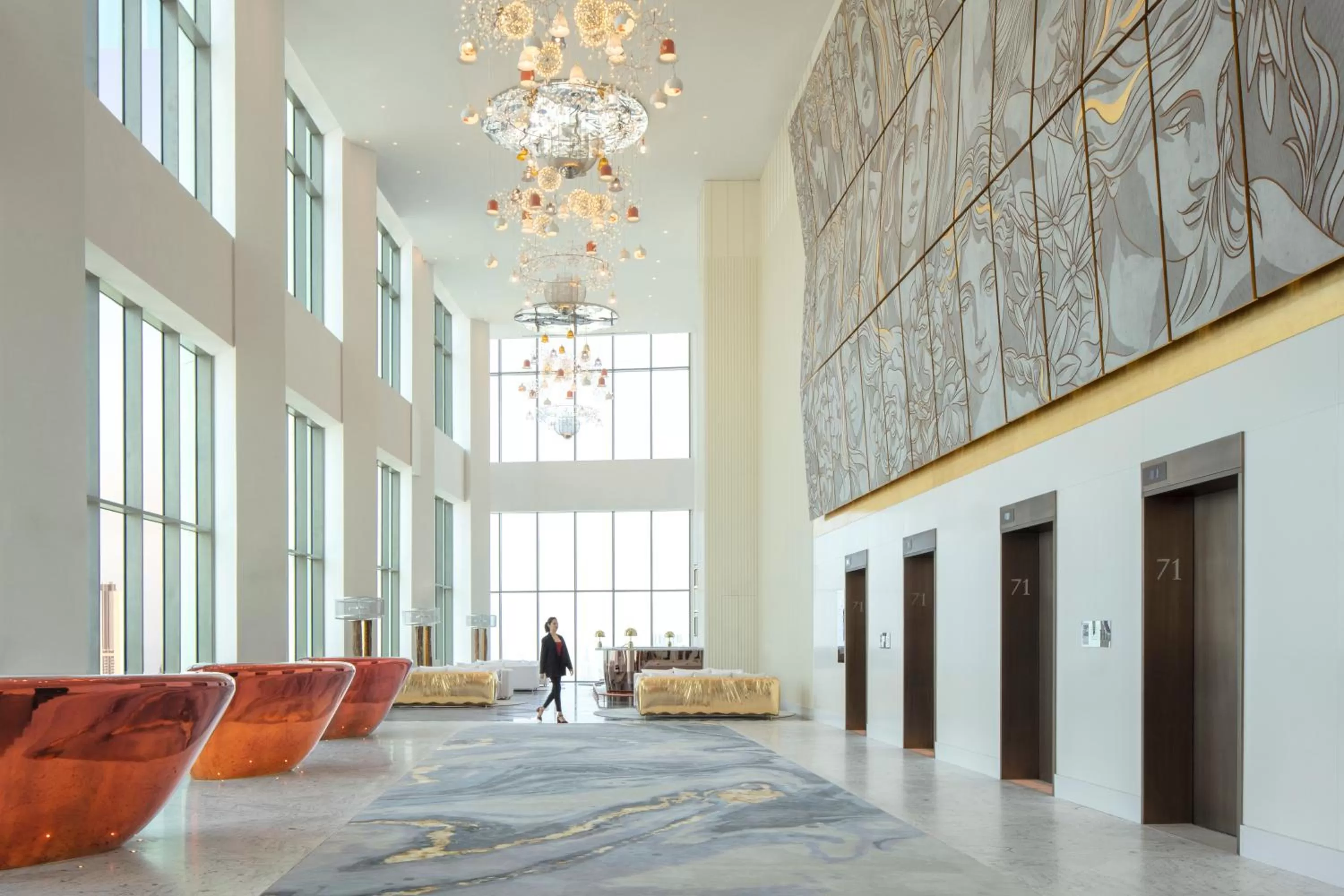Lobby or reception in SLS Dubai Hotel & Residences