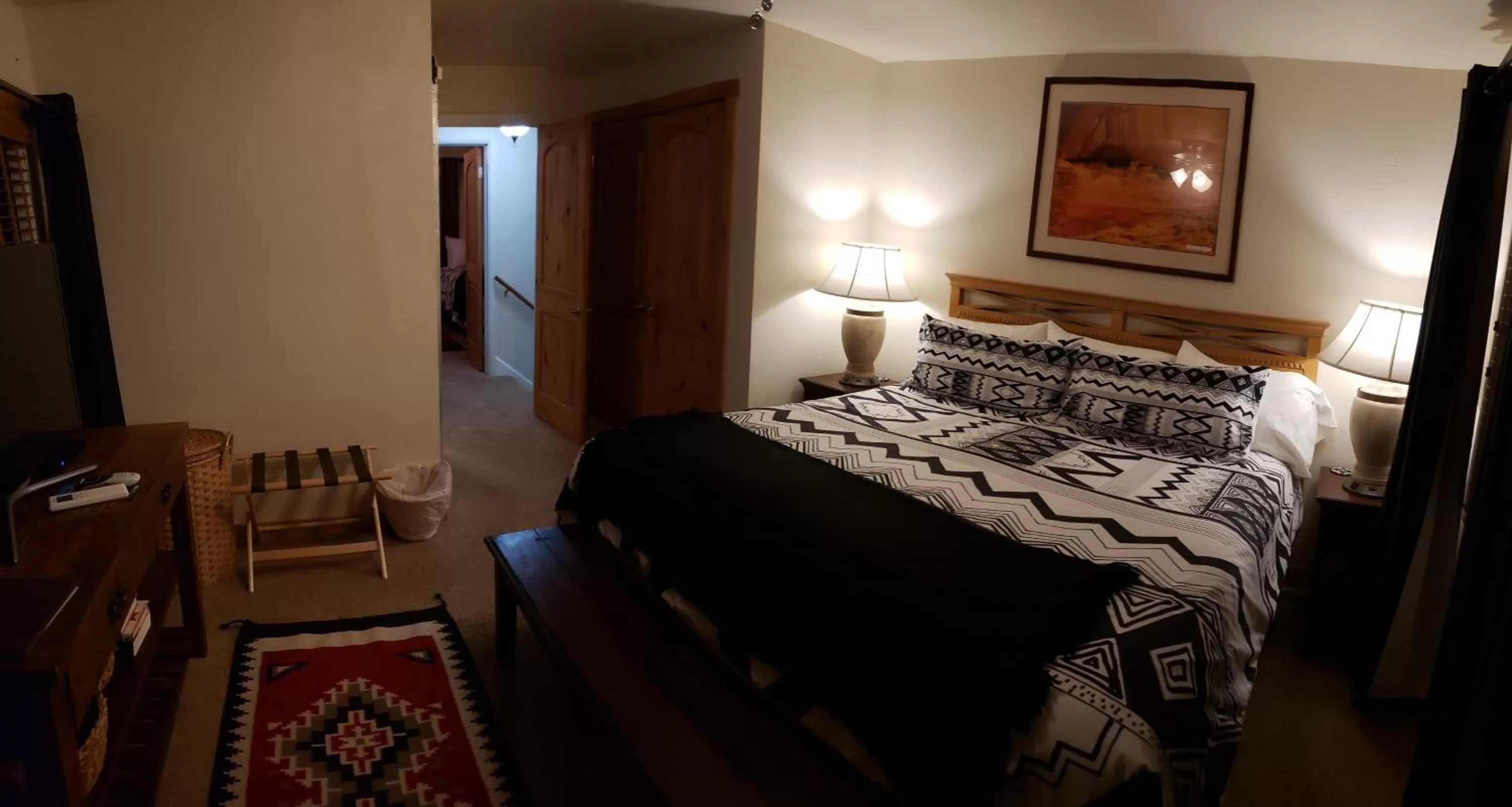 Bed in Stone Lizard Lodge