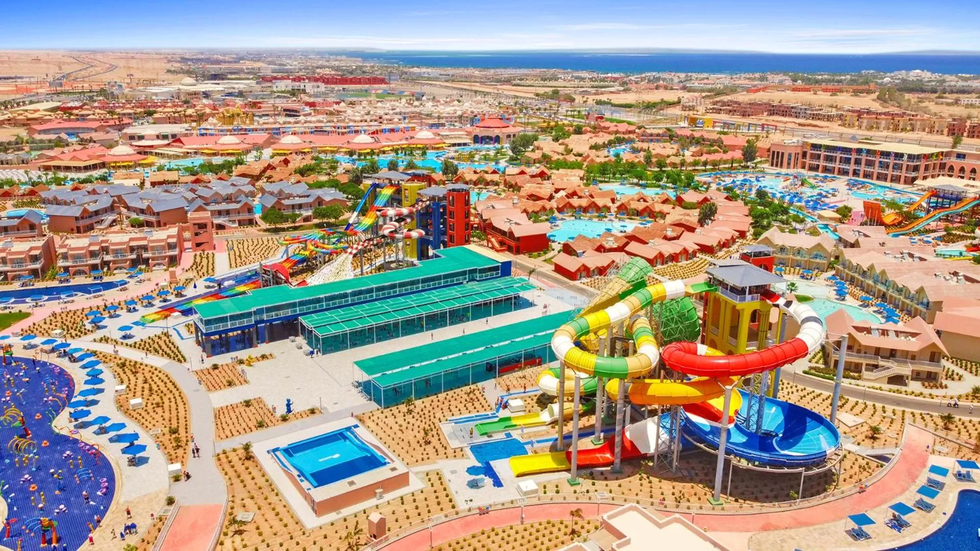 Bird's eye view in Pickalbatros Jungle Aqua Park - Neverland Hurghada