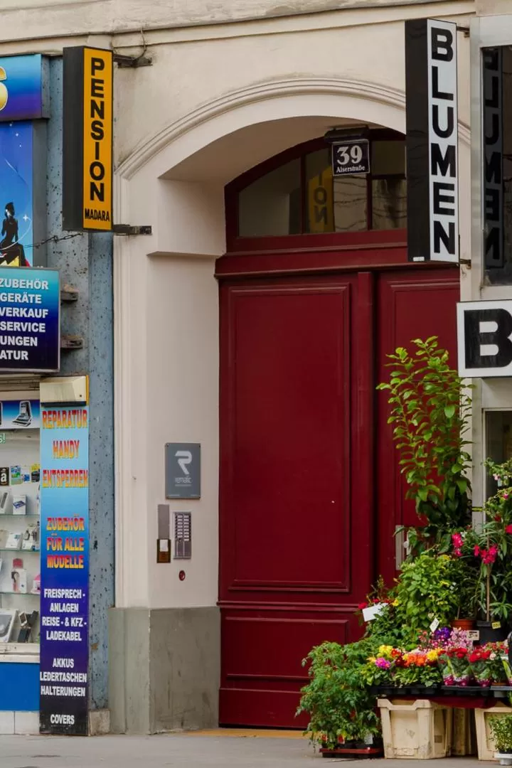 Facade/entrance in Pension Madara