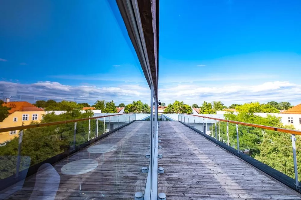 Balcony/Terrace in Johan Design & SPA Hotel