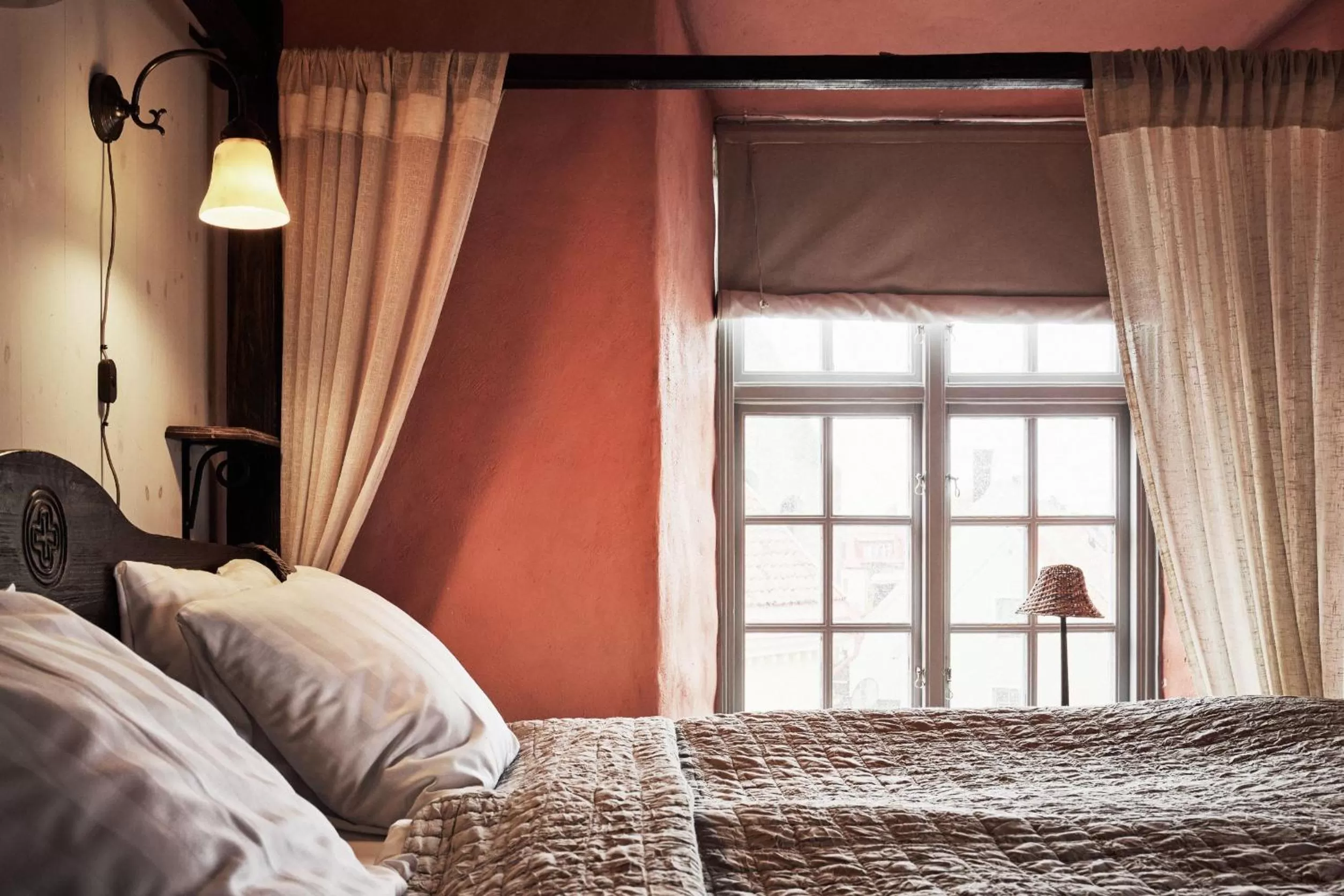 Photo of the whole room, Bed in Hotel Helgeand Wisby