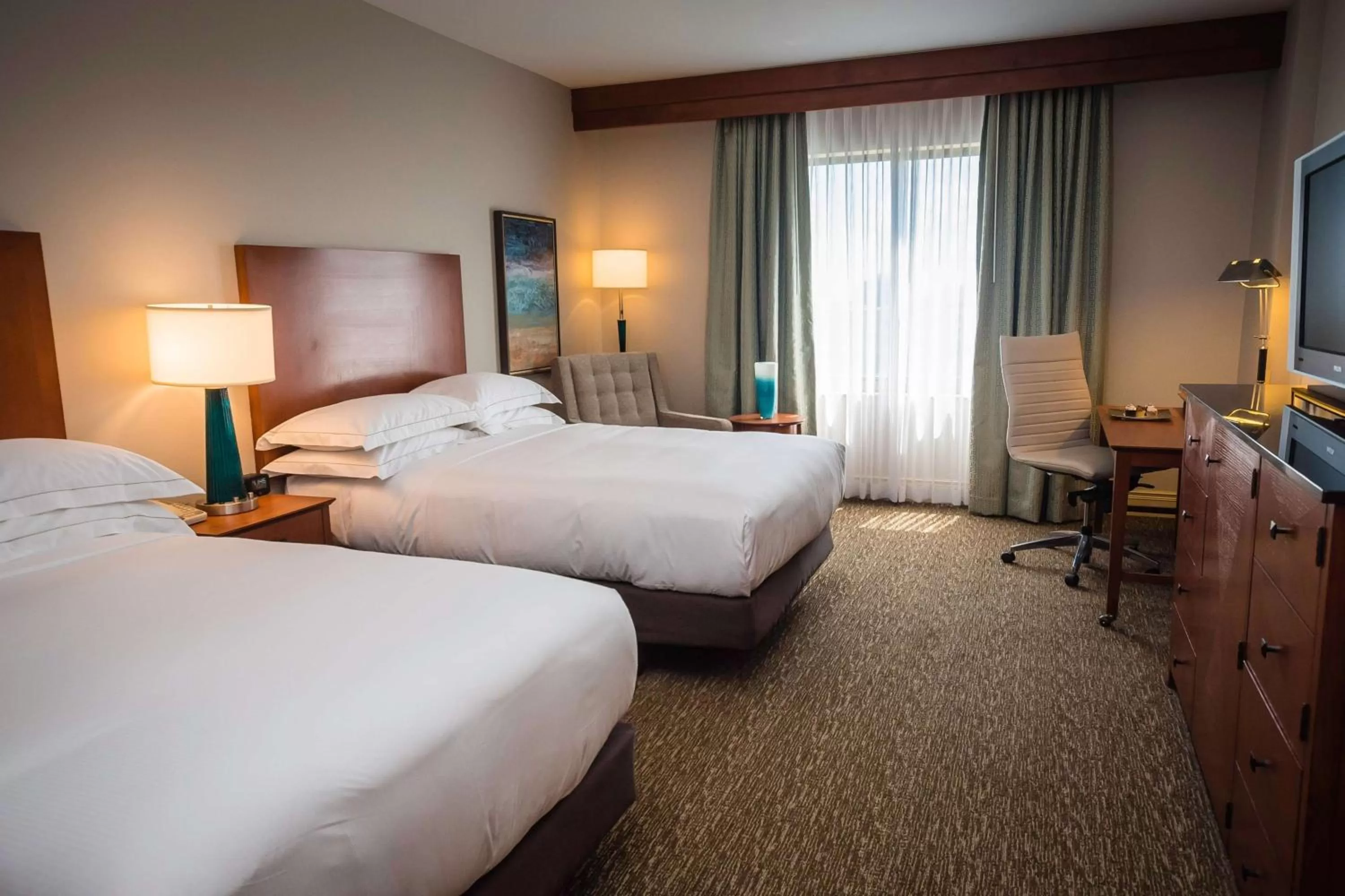 Double Room with Two Double Beds - Hearing Accessible/Disability Access in Hilton St. Petersburg Carillon Park