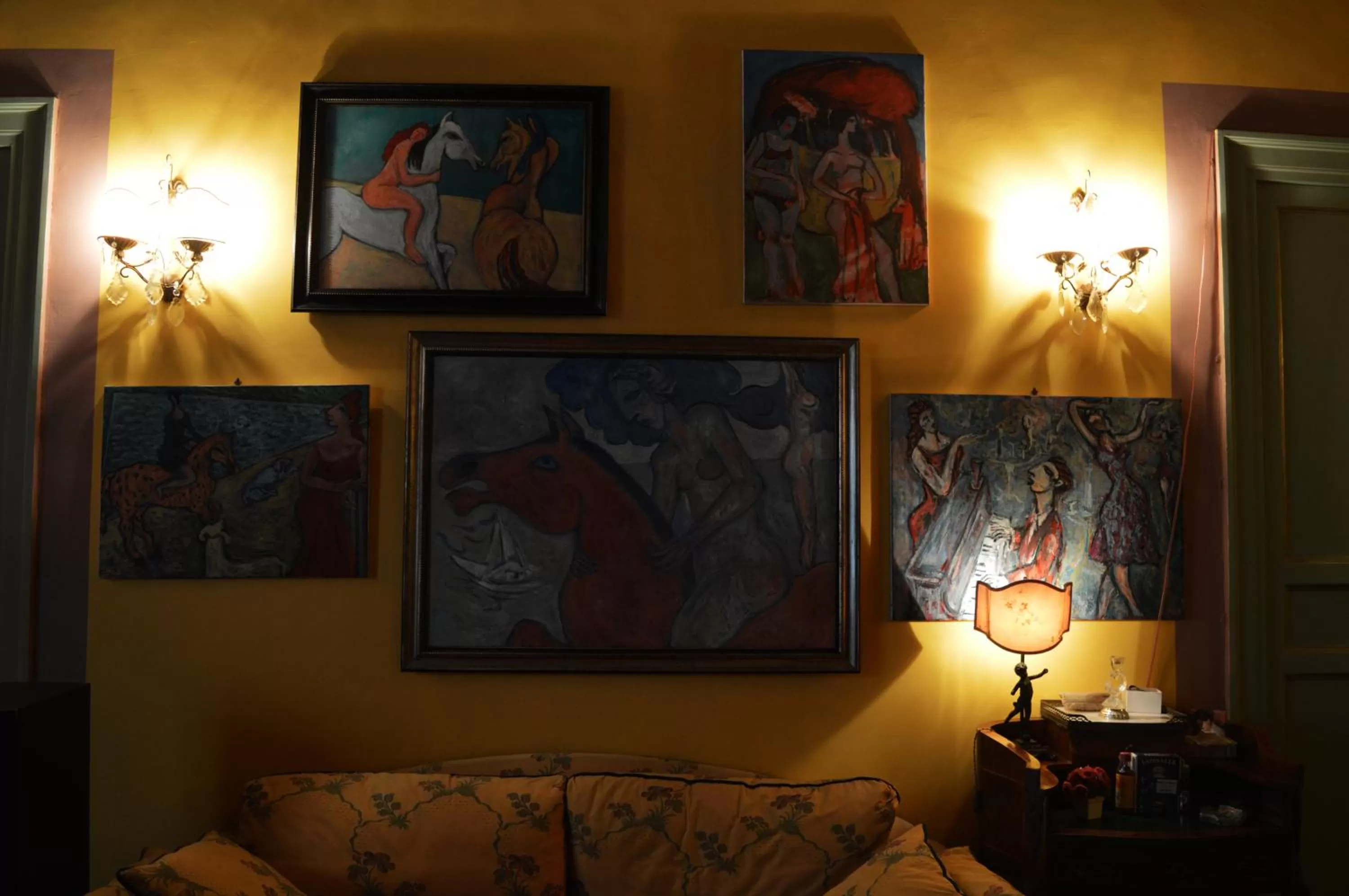 Seating area in La dimora del genio