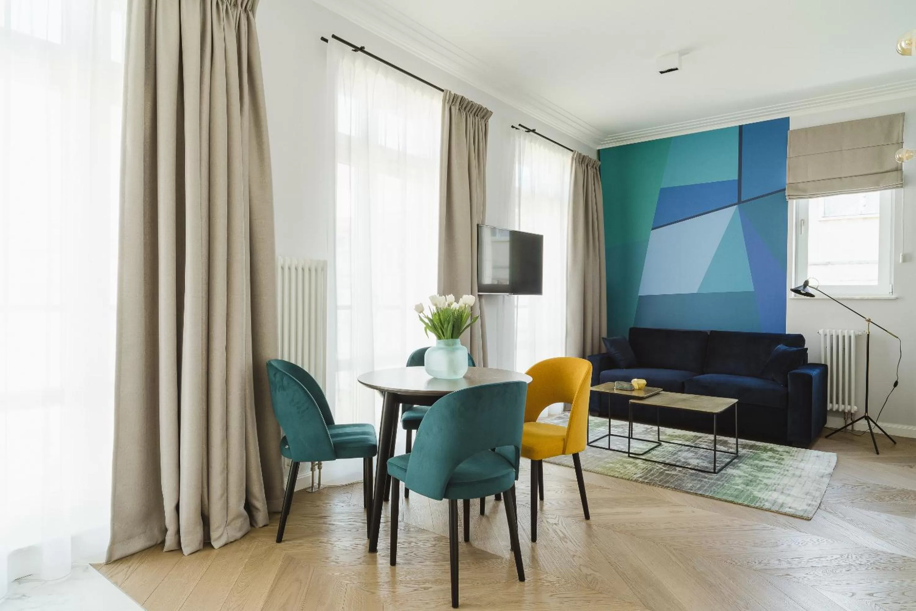 Living room in No.4 Residence