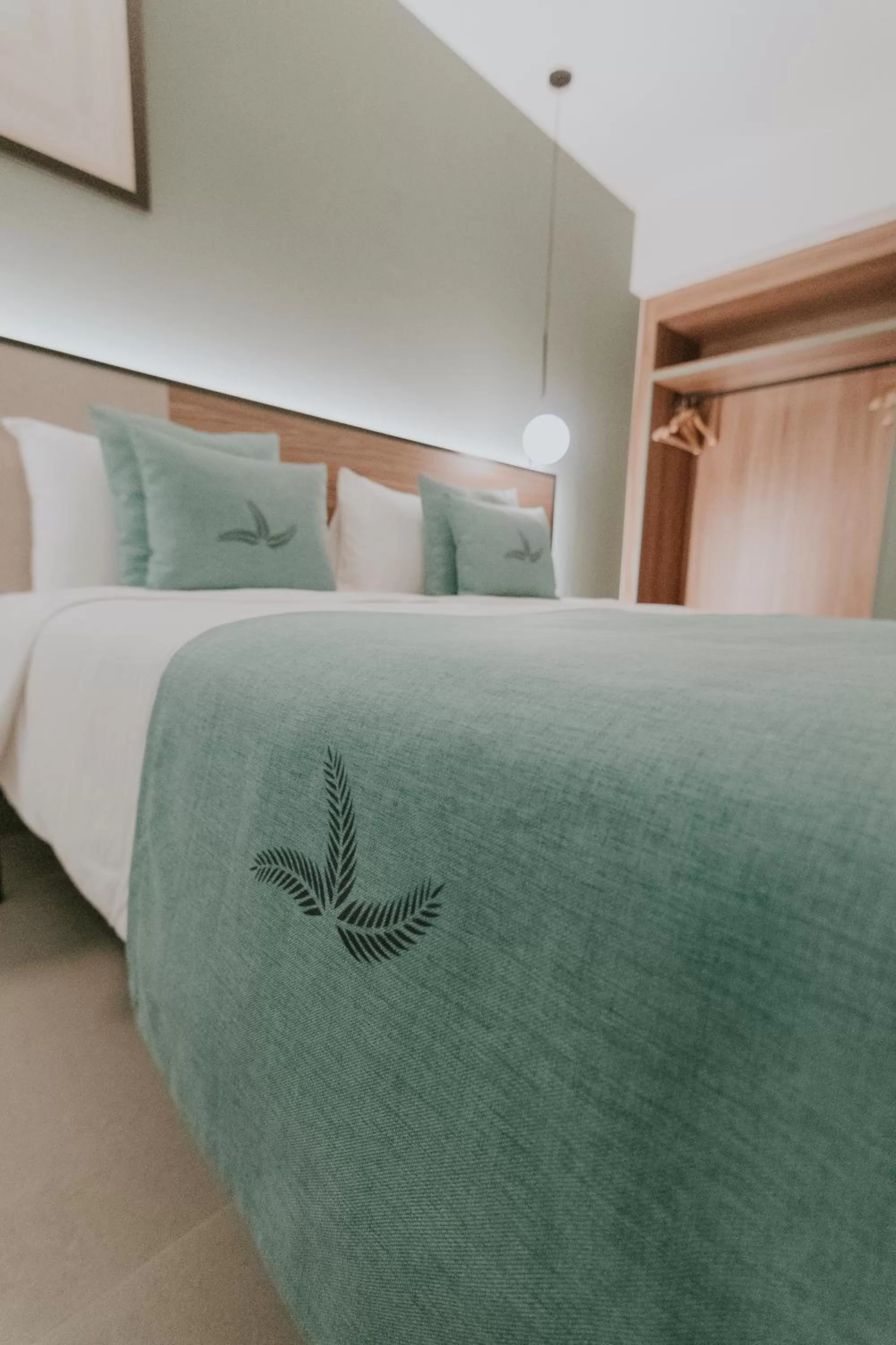 Bed in Catalina Plaza Hotel Sostenible