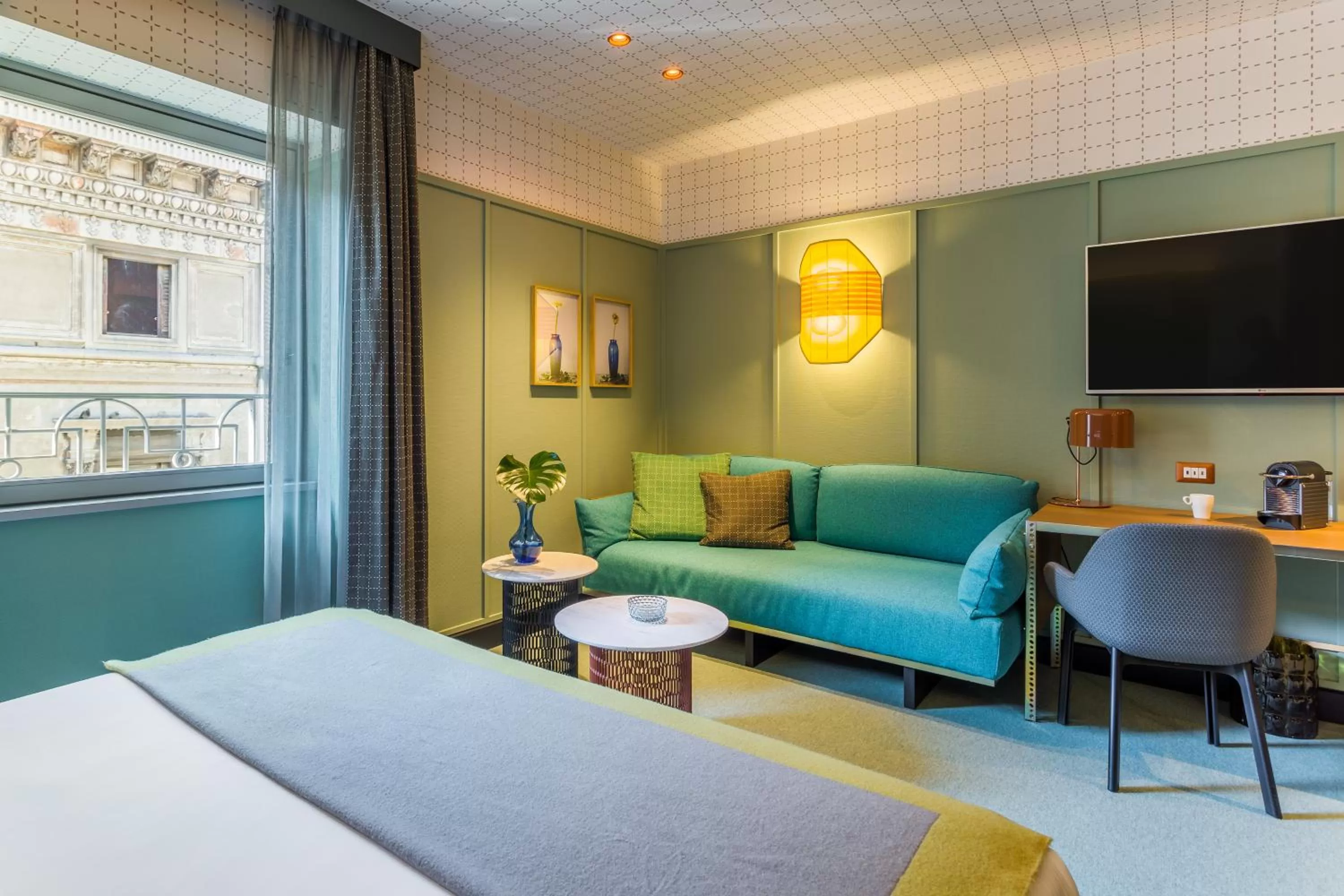 Photo of the whole room, Bed in Room Mate Collection Giulia, Milan