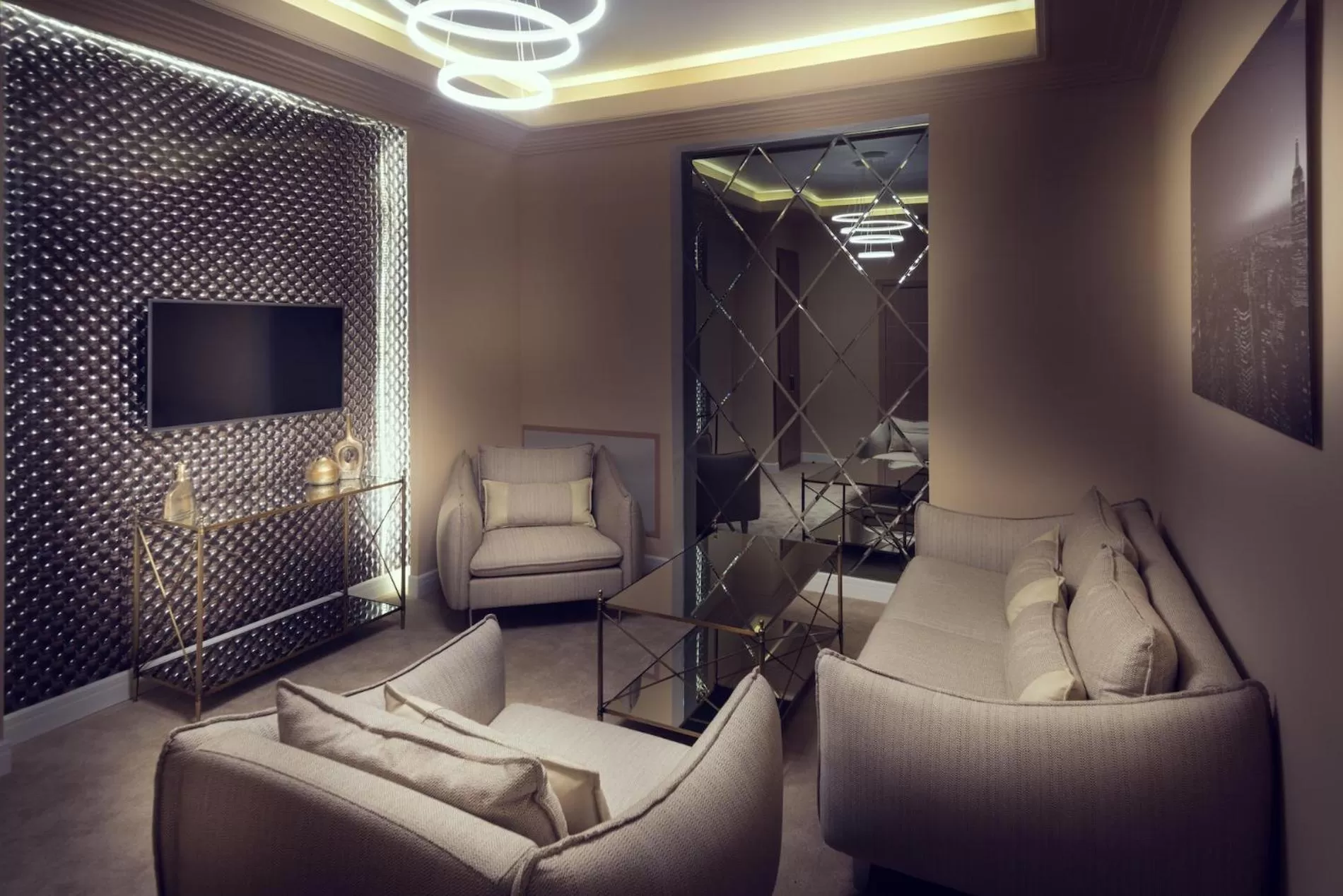 Seating area in Come INN