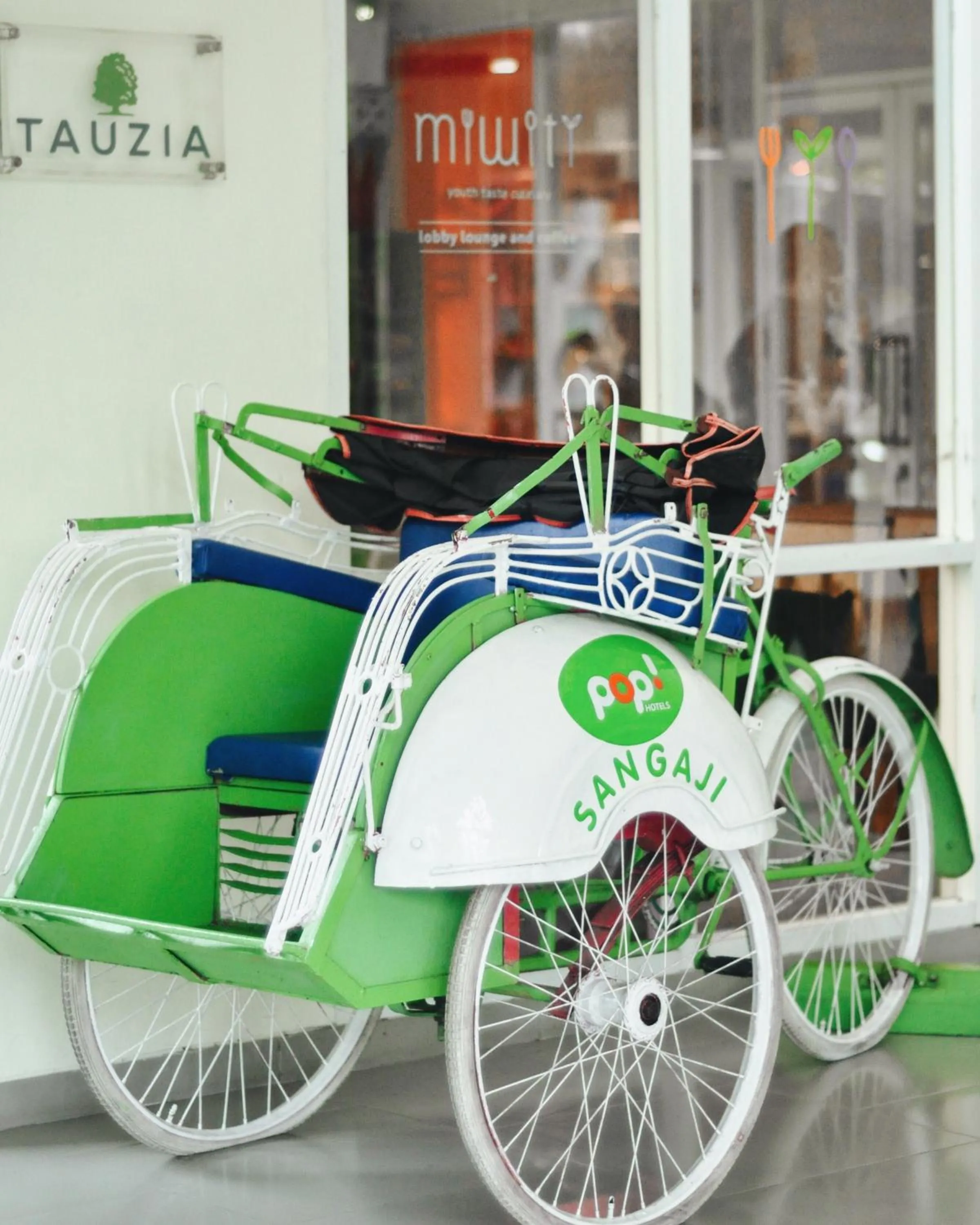 Decorative detail in POP! Hotel Sangaji Yogyakarta