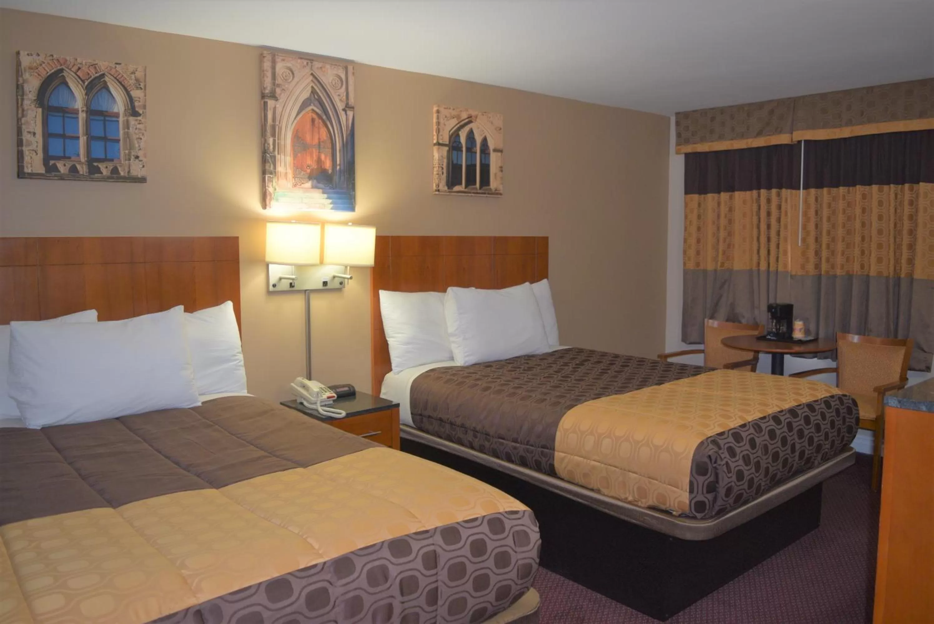 Bed in Knights Inn Arnprior