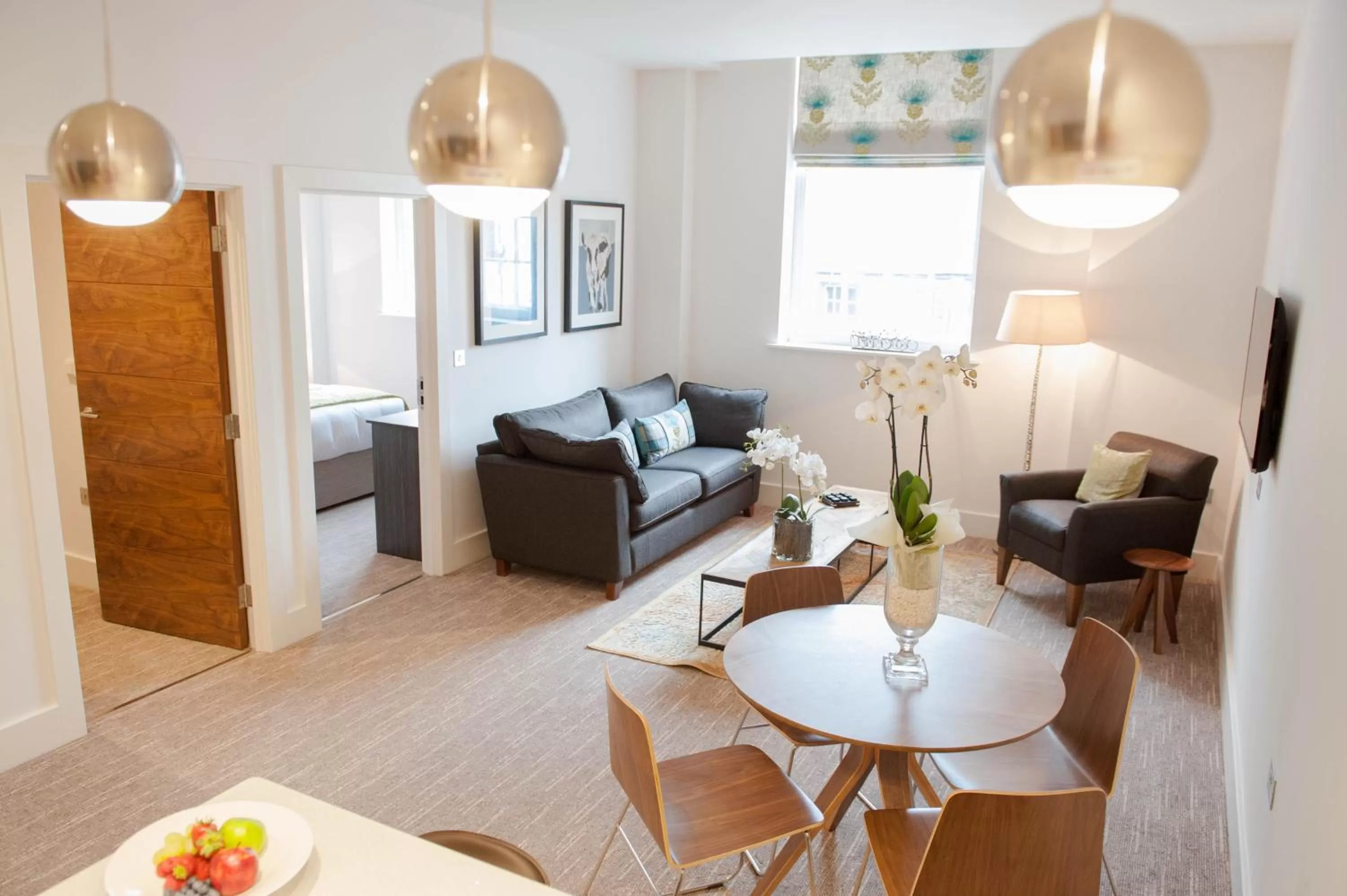 Living room in The Halston Carlisle