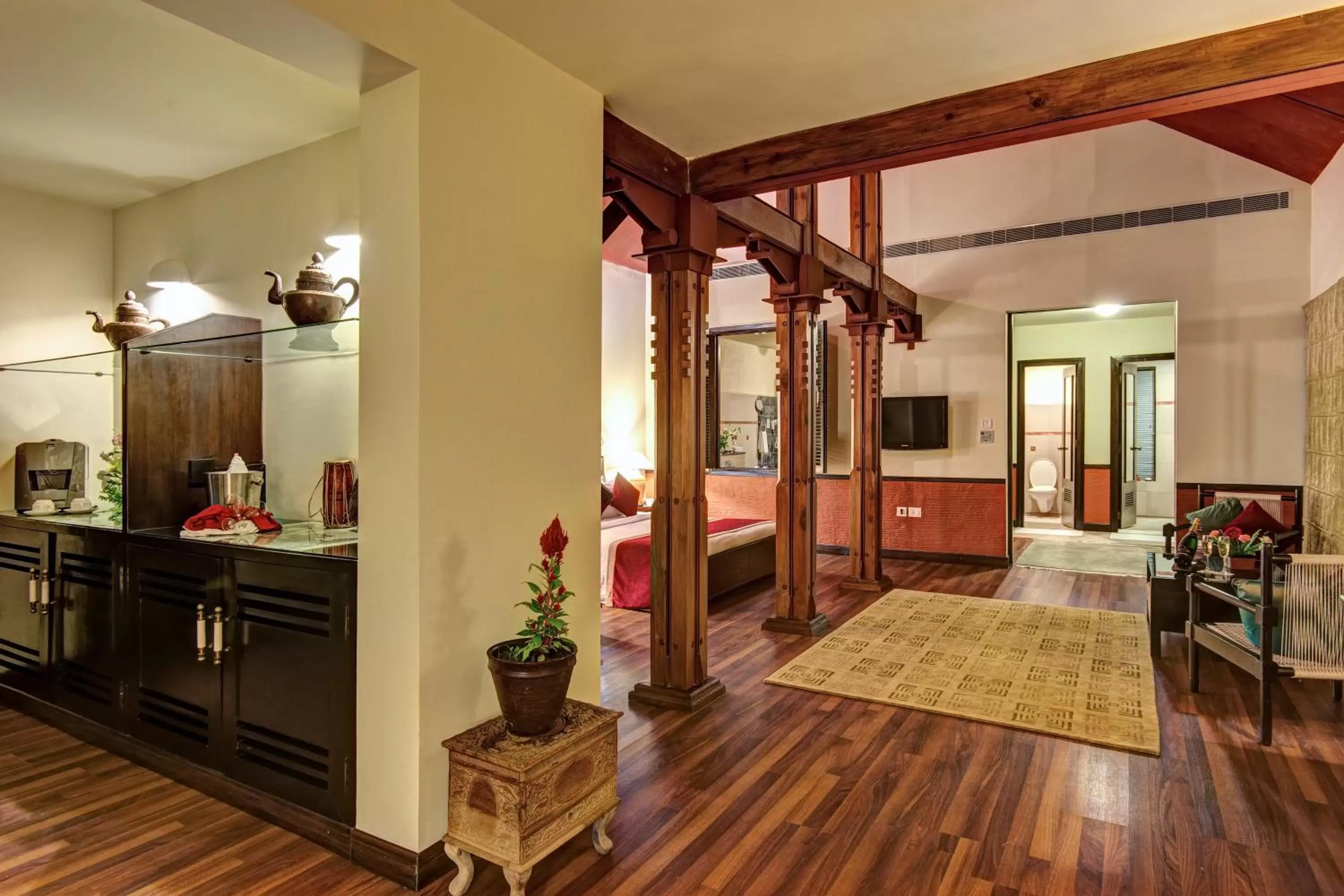 Photo of the whole room, Bed in Gokarna Forest Resort Kathmandu