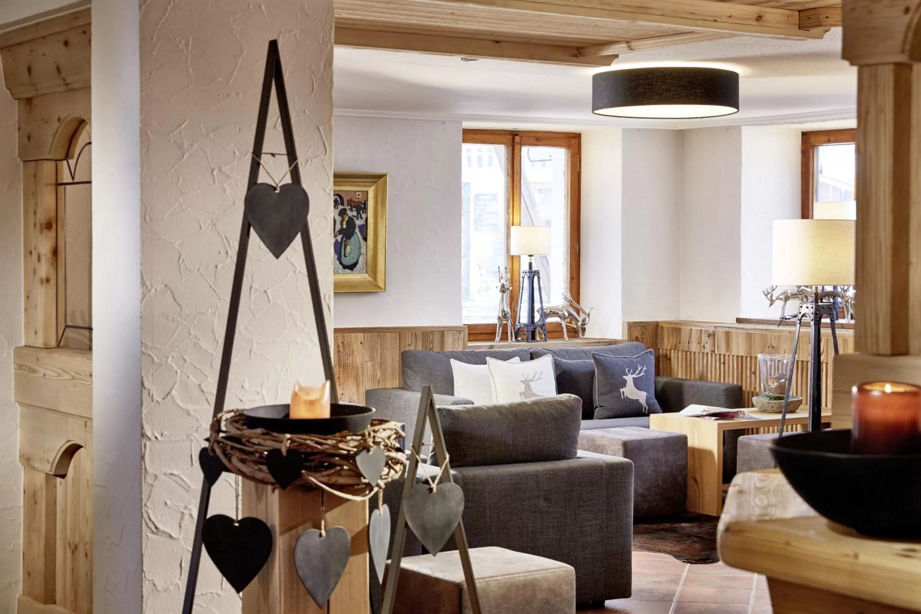 Communal lounge/ TV room in der grüne Baum Mountain Boutique Hotel