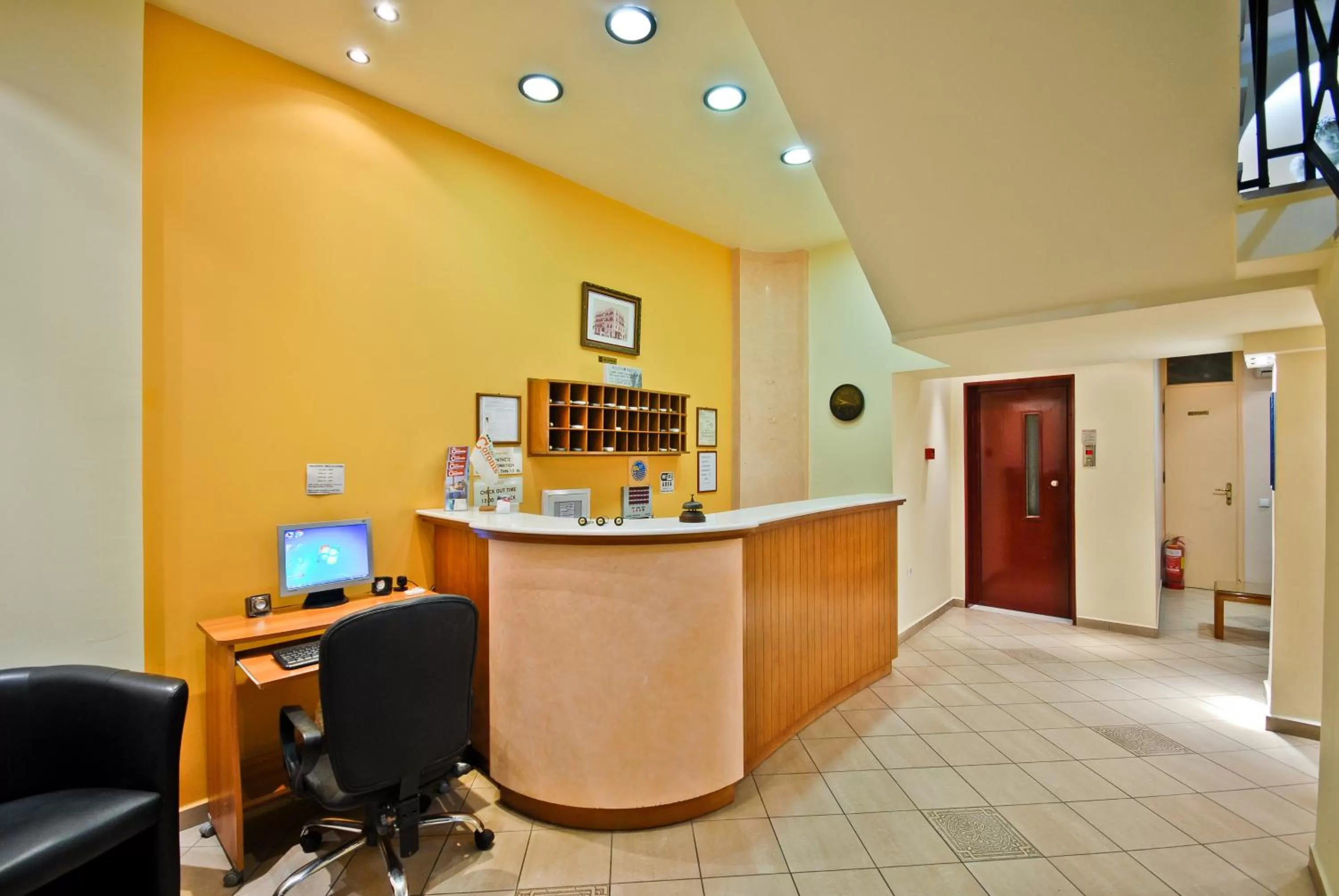 Lobby or reception in Hotel Coronis