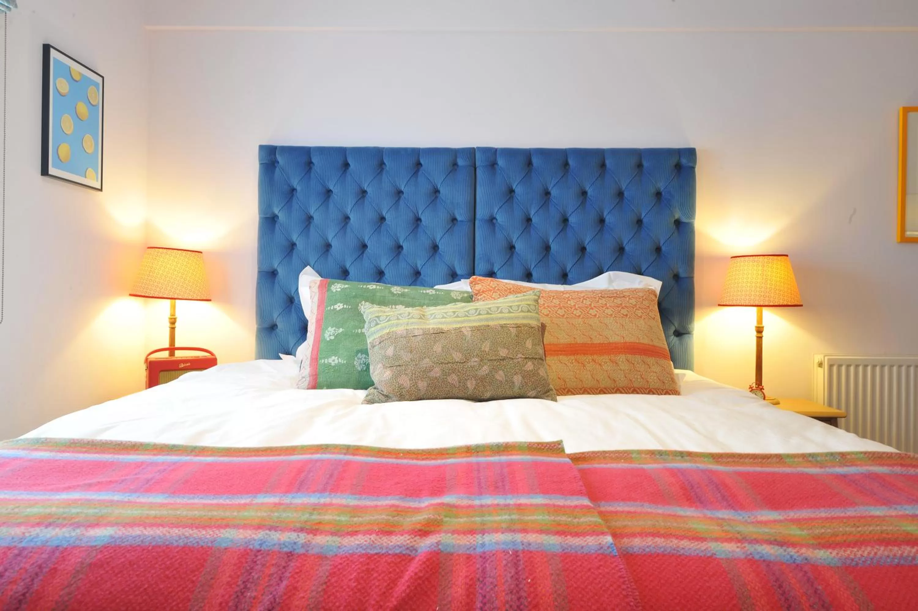 Bed in The Narrowboat