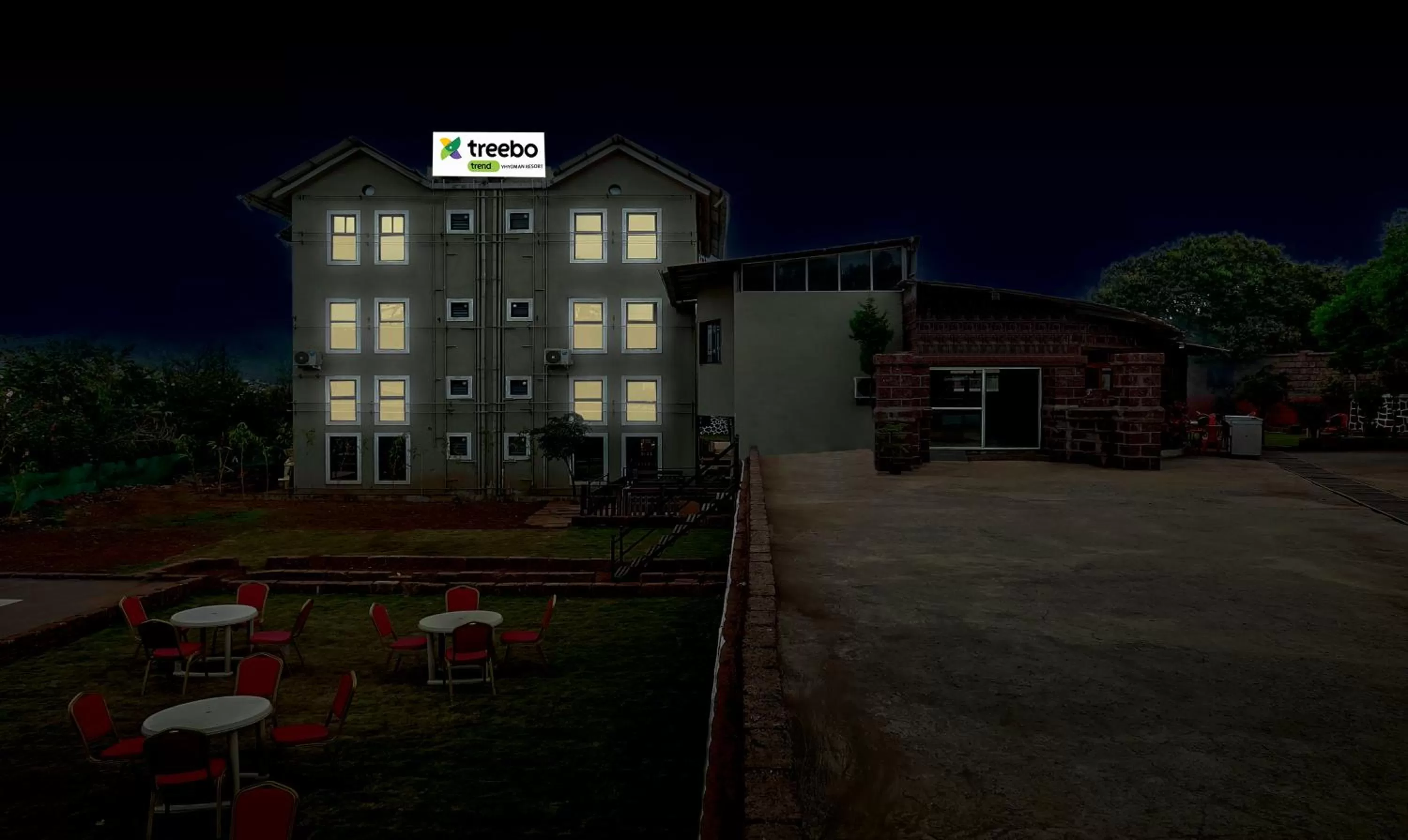 Property building in Treebo Vhyomaan Resort With Swimming Pool