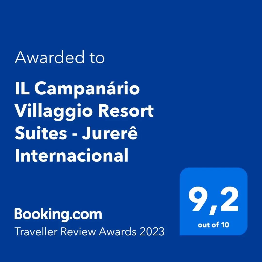 Certificate/Award, Logo/Certificate/Sign/Award in IL Campanário Villaggio Resort Suites - Jurerê Internacional