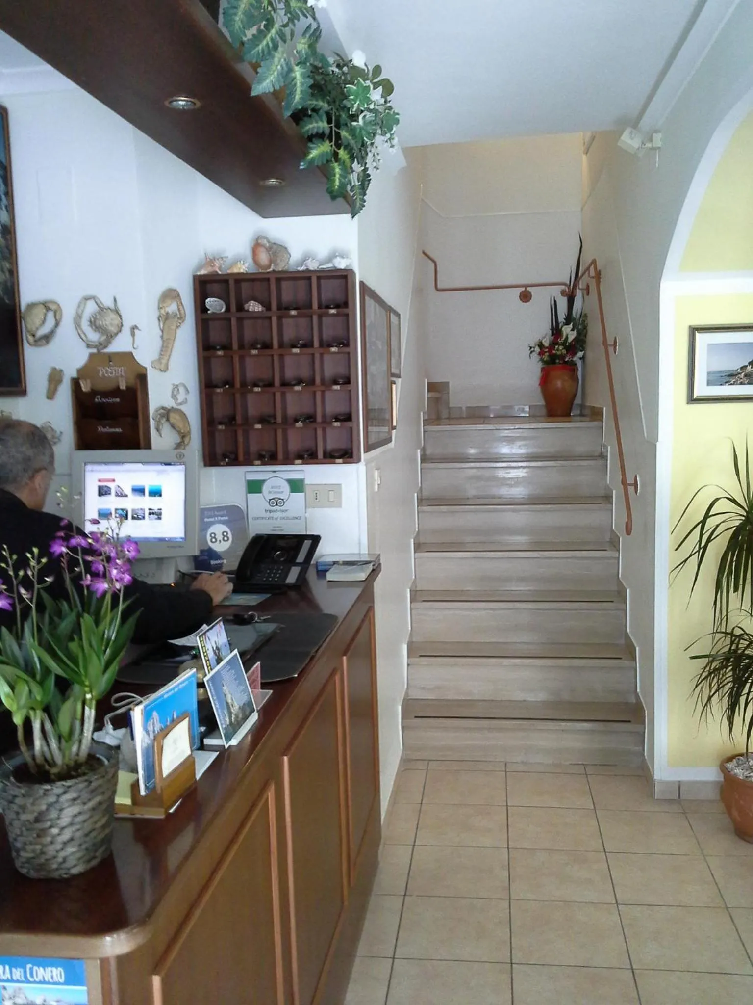 Lobby or reception in Hotel "Il Parco" B&B Sirolo