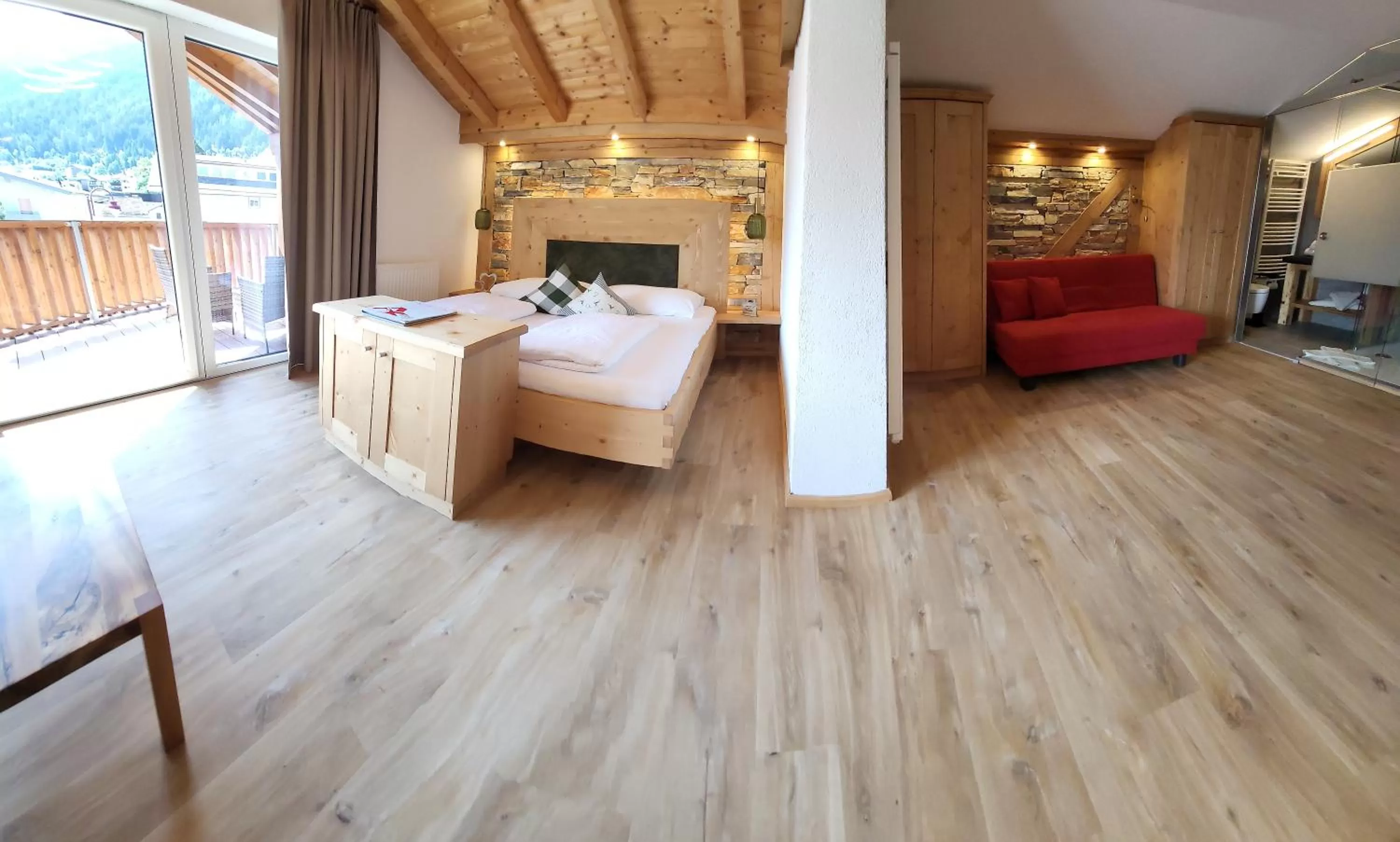 Bed in Adler Hotel-Pension