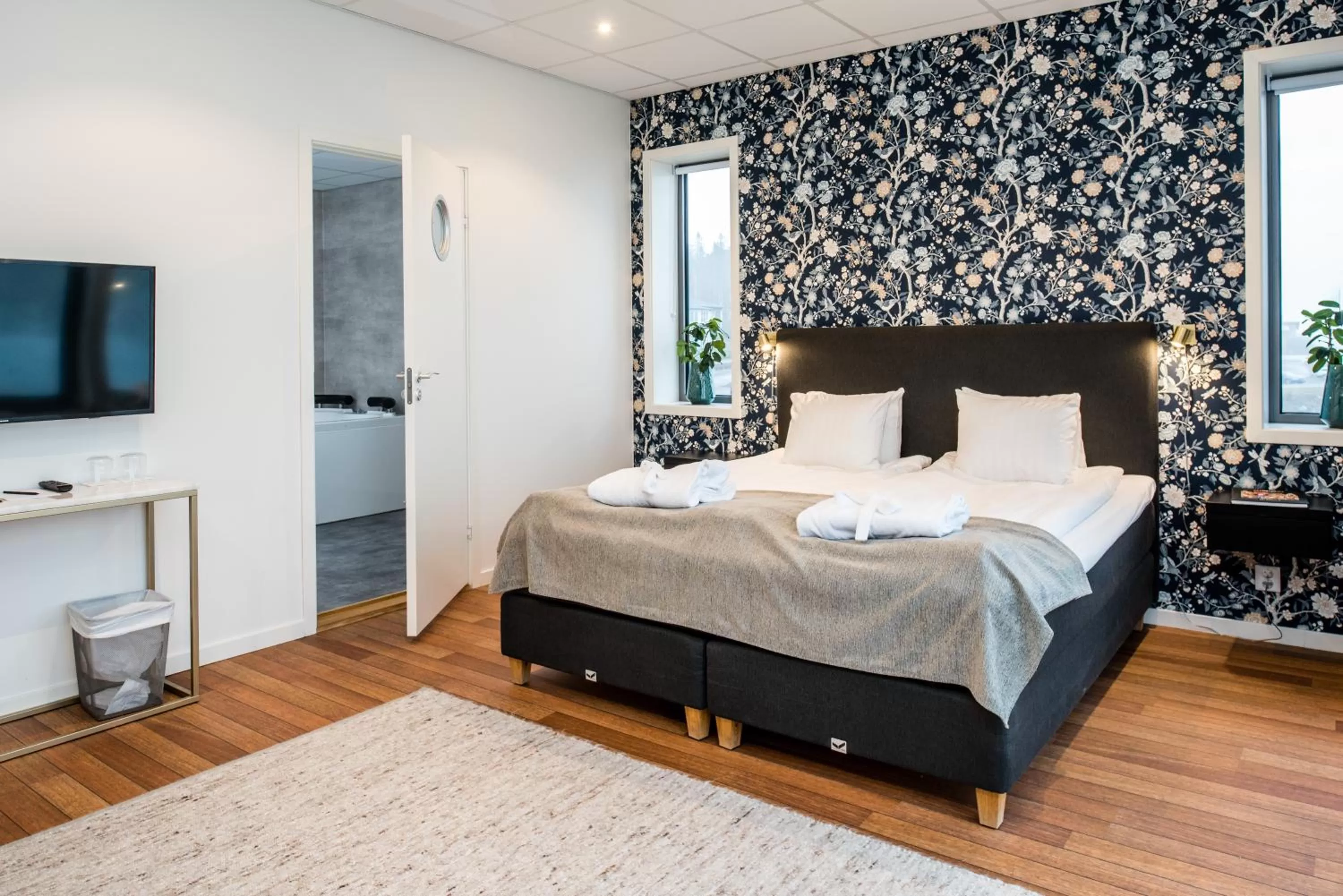 Bed in Strandpiren Hotell