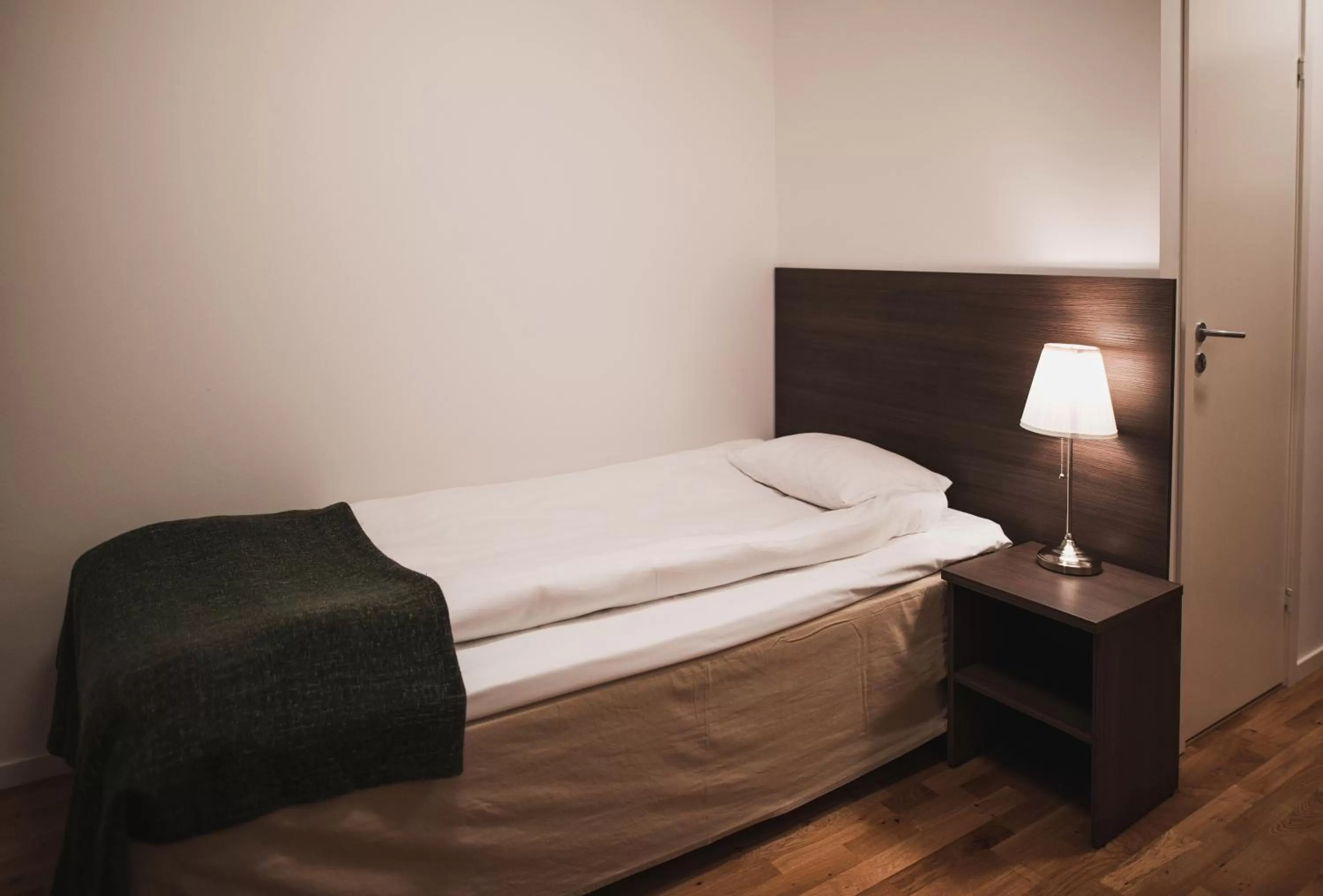 Bed in Stay Xtra Hotel Kista