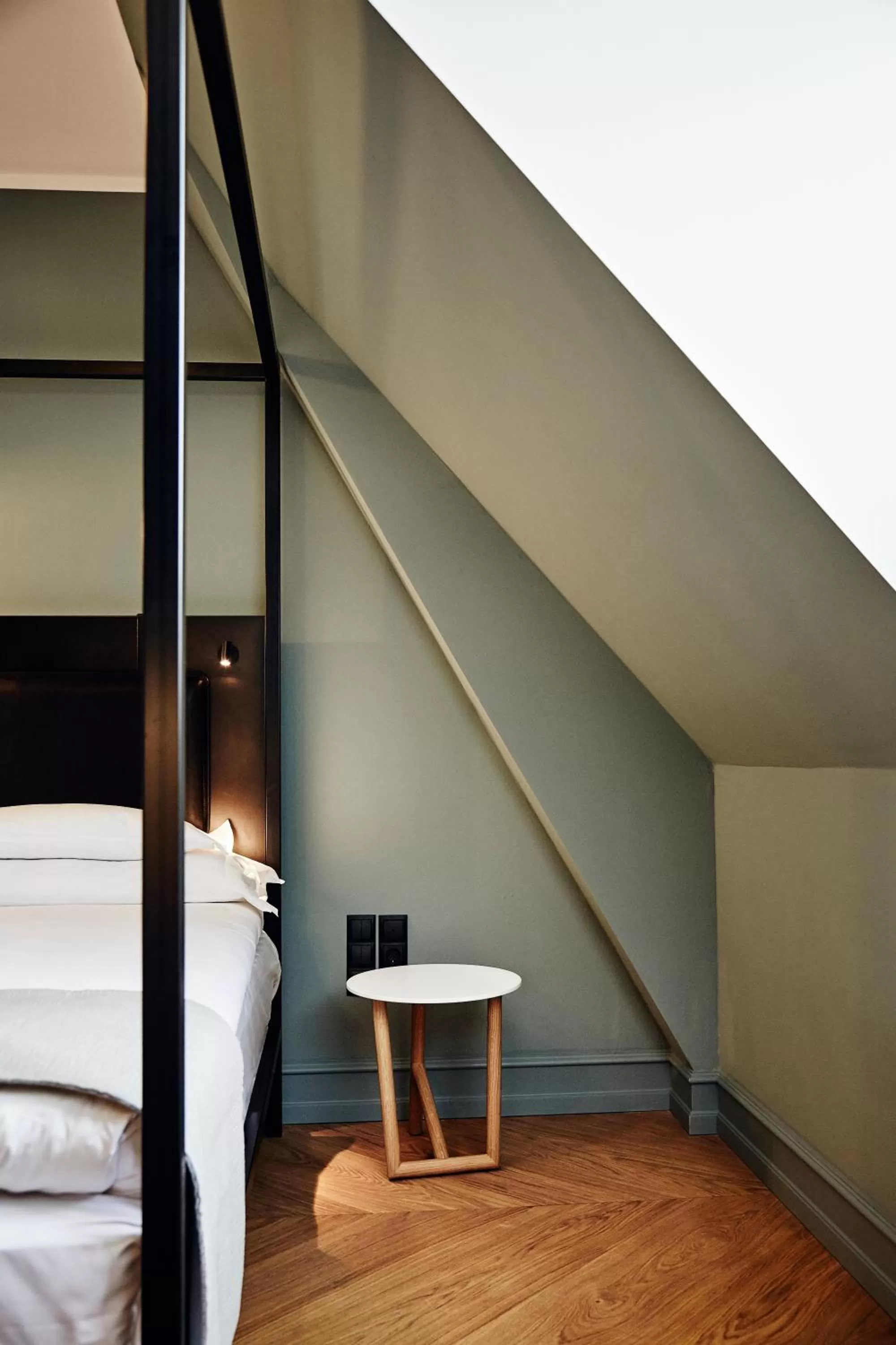 Decorative detail, Bed in Nobis Hotel Copenhagen, a Member of Design Hotels