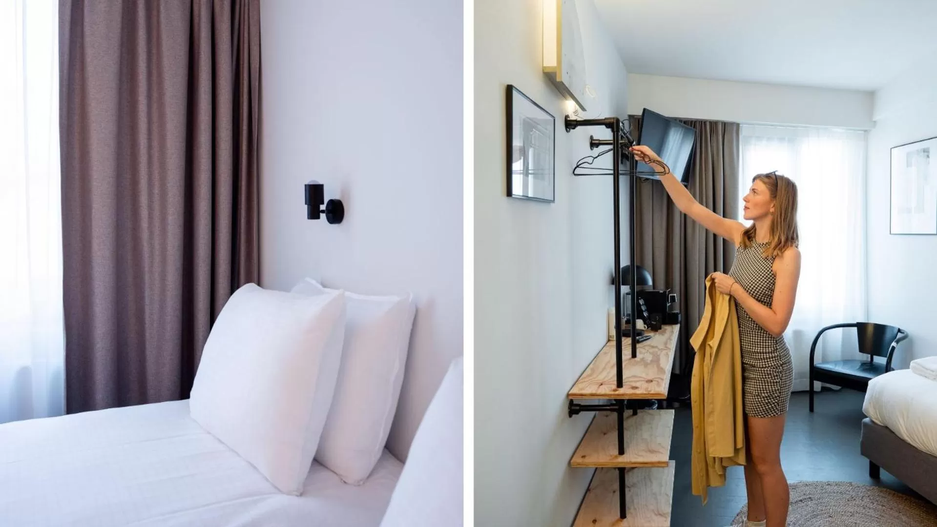 Photo of the whole room, Bed in Hotel National Antwerp